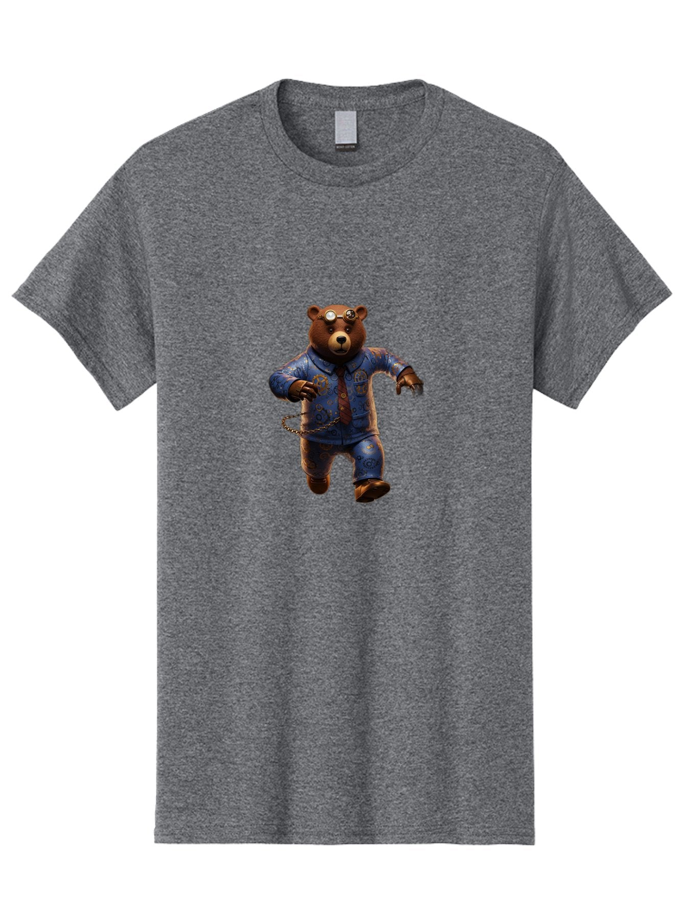 Bear-Steampunk Men'S Graphic Tee, 100% Cotton, Comfortable Casual Summer Wear, Machine Washable, Vintage Camera, Old Camera, Antique Camera, Black Camera, Classic Photography, Photography Equipment, Nostalgic Device, Film Camera, Camera Art Bah588 14