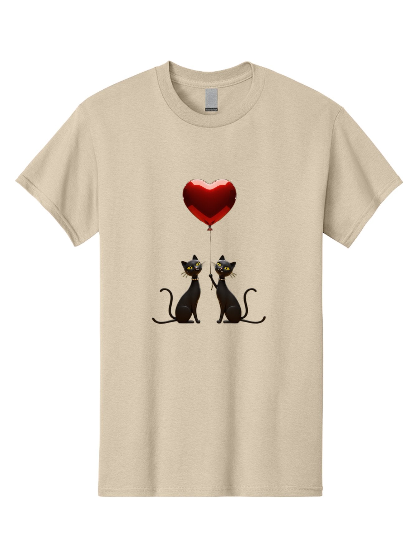 Black-Cats-And-Heart-Balloon Men'S Graphic Tee, 100% Cotton, Comfortable Casual Summer Wear, Machine Washable, Vintage Camera, Old Camera, Antique Camera, Black Camera, Classic Photography, Photography Equipment, Nostalgic Device, Film Camera, Bah594 8