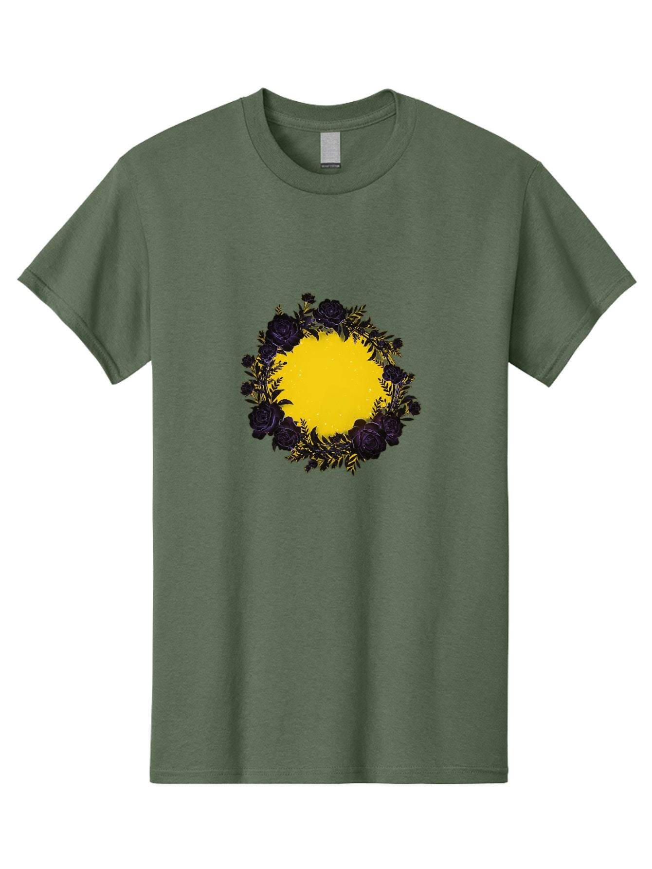 Black-Roses-Wreath Men'S Graphic Tee, 100% Cotton, Comfortable Casual Summer Wear, Machine Washable, Vintage Camera, Old Camera, Antique Camera, Black Camera, Classic Photography, Photography Equipment, Nostalgic Device, Film Camera, Bah595 5