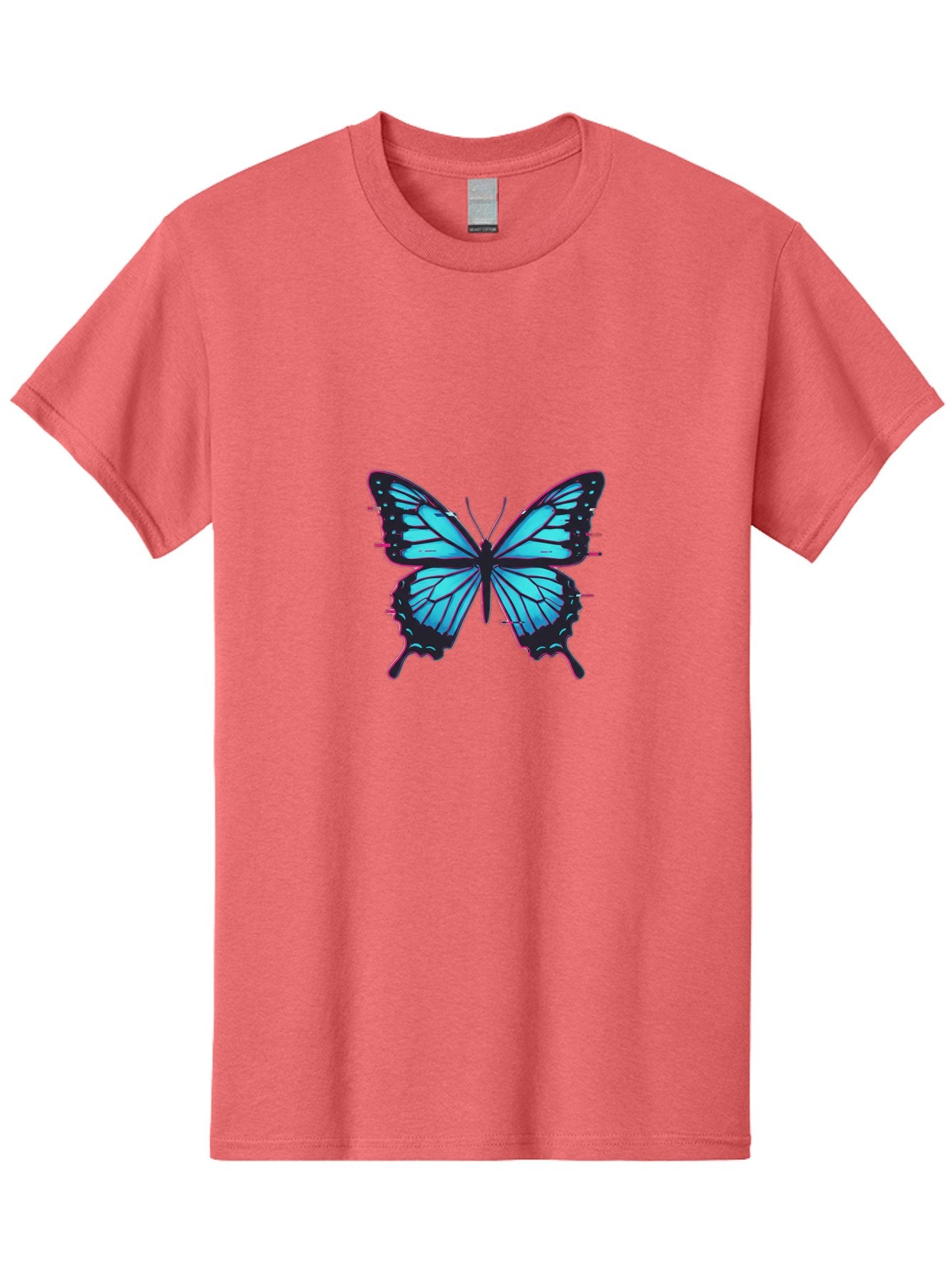 Blue-Butterfly-1 Men'S Graphic Tee, 100% Cotton, Comfortable Casual Summer Wear, Machine Washable, Vintage Camera, Old Camera, Antique Camera, Black Camera, Classic Photography, Photography Equipment, Nostalgic Device, Film Camera, Camera Art Bah596 12