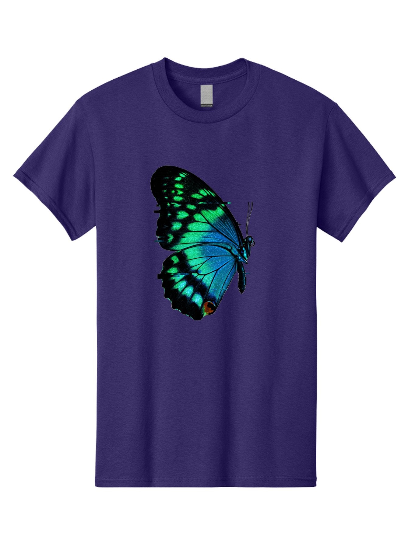 Blue-Butterfly-2 Men'S Graphic Tee, 100% Cotton, Comfortable Casual Summer Wear, Machine Washable, Vintage Camera, Old Camera, Antique Camera, Black Camera, Classic Photography, Photography Equipment, Nostalgic Device, Film Camera, Camera Art Bah597 7
