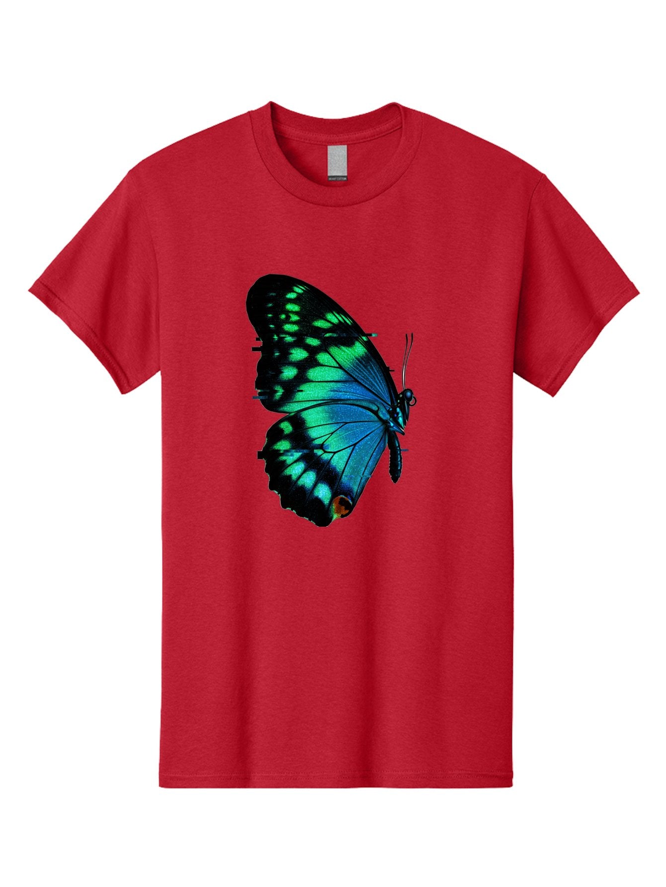Blue-Butterfly-2 Men'S Graphic Tee, 100% Cotton, Comfortable Casual Summer Wear, Machine Washable, Vintage Camera, Old Camera, Antique Camera, Black Camera, Classic Photography, Photography Equipment, Nostalgic Device, Film Camera, Camera Art Bah597 9