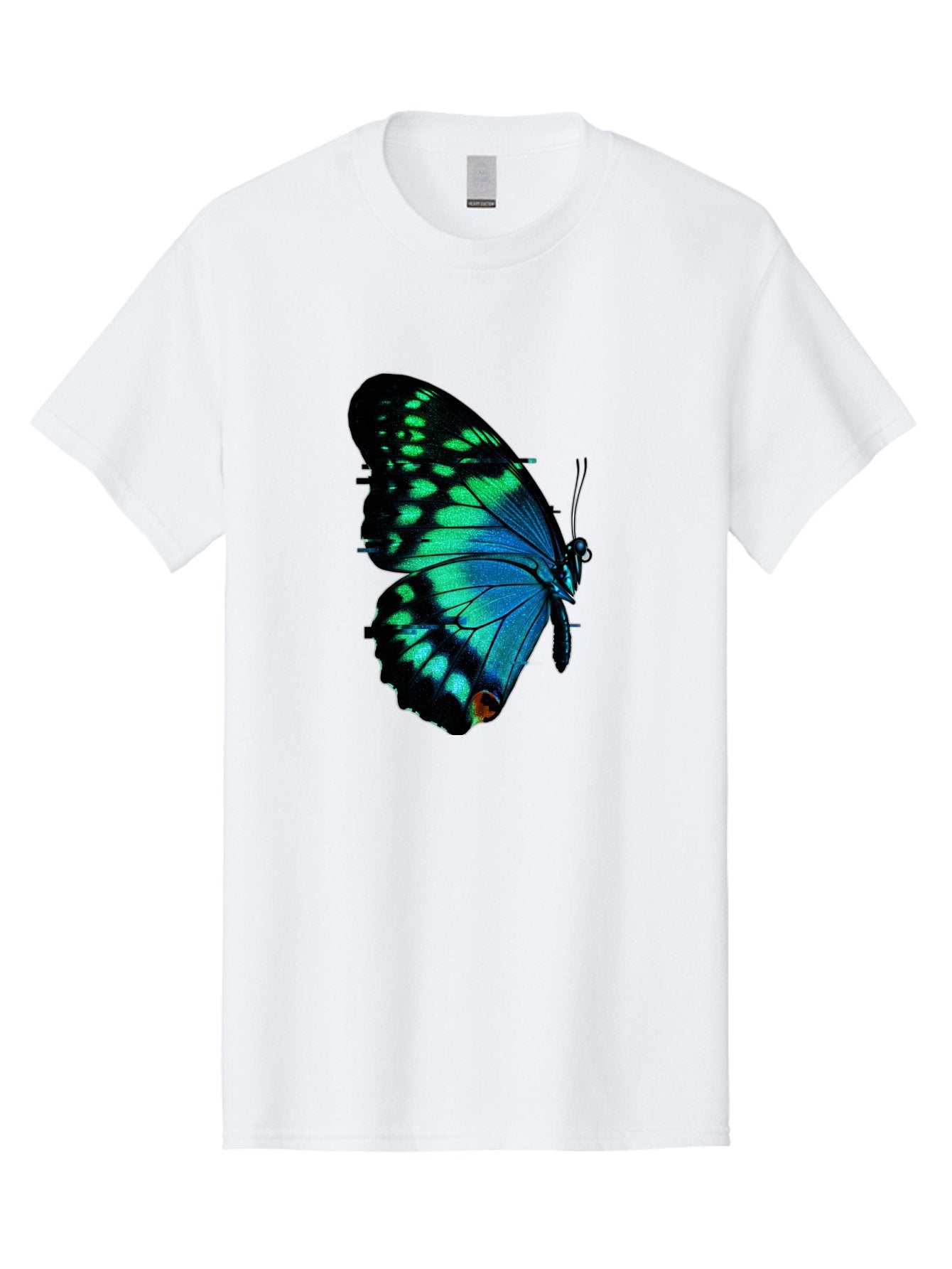 Blue-Butterfly-2 Men'S Graphic Tee, 100% Cotton, Comfortable Casual Summer Wear, Machine Washable, Vintage Camera, Old Camera, Antique Camera, Black Camera, Classic Photography, Photography Equipment, Nostalgic Device, Film Camera, Camera Art Bah597 15