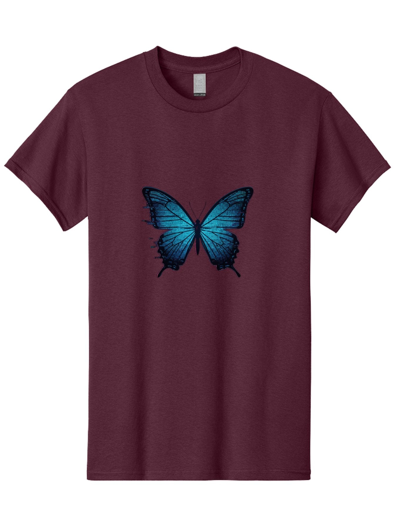 Blue-Butterfly-4 Men'S Graphic Tee, 100% Cotton, Comfortable Casual Summer Wear, Machine Washable, Vintage Camera, Old Camera, Antique Camera, Black Camera, Classic Photography, Photography Equipment, Nostalgic Device, Film Camera, Camera Art Bah599 6