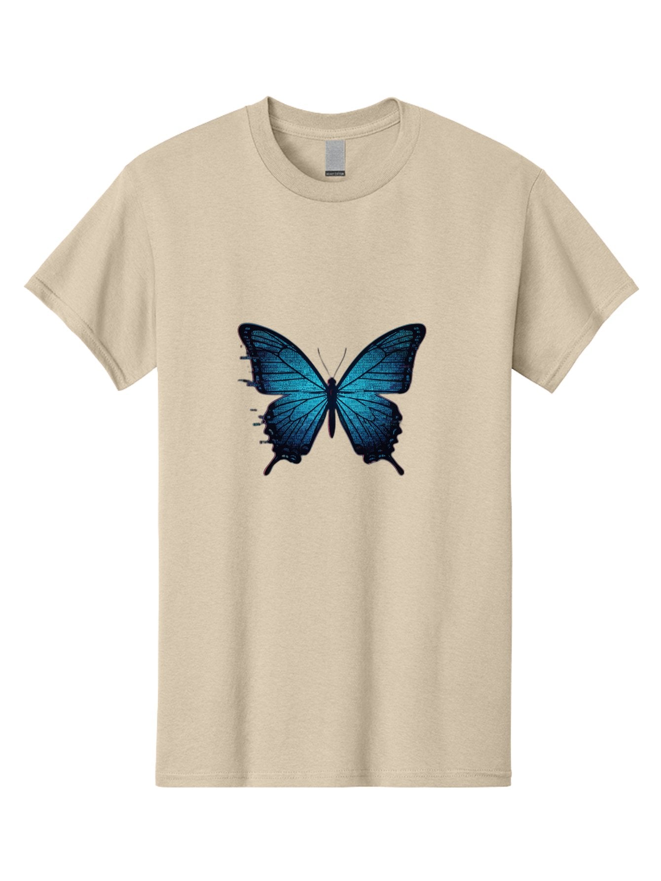Blue-Butterfly-4 Men'S Graphic Tee, 100% Cotton, Comfortable Casual Summer Wear, Machine Washable, Vintage Camera, Old Camera, Antique Camera, Black Camera, Classic Photography, Photography Equipment, Nostalgic Device, Film Camera, Camera Art Bah599