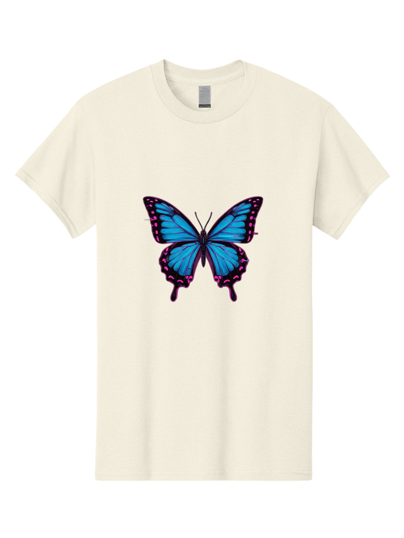Blue-Butterfly Men'S Graphic Tee, 100% Cotton, Comfortable Casual Summer Wear, Machine Washable, Vintage Camera, Old Camera, Antique Camera, Black Camera, Classic Photography, Photography Equipment, Nostalgic Device, Film Camera, Camera Art Bah600 5