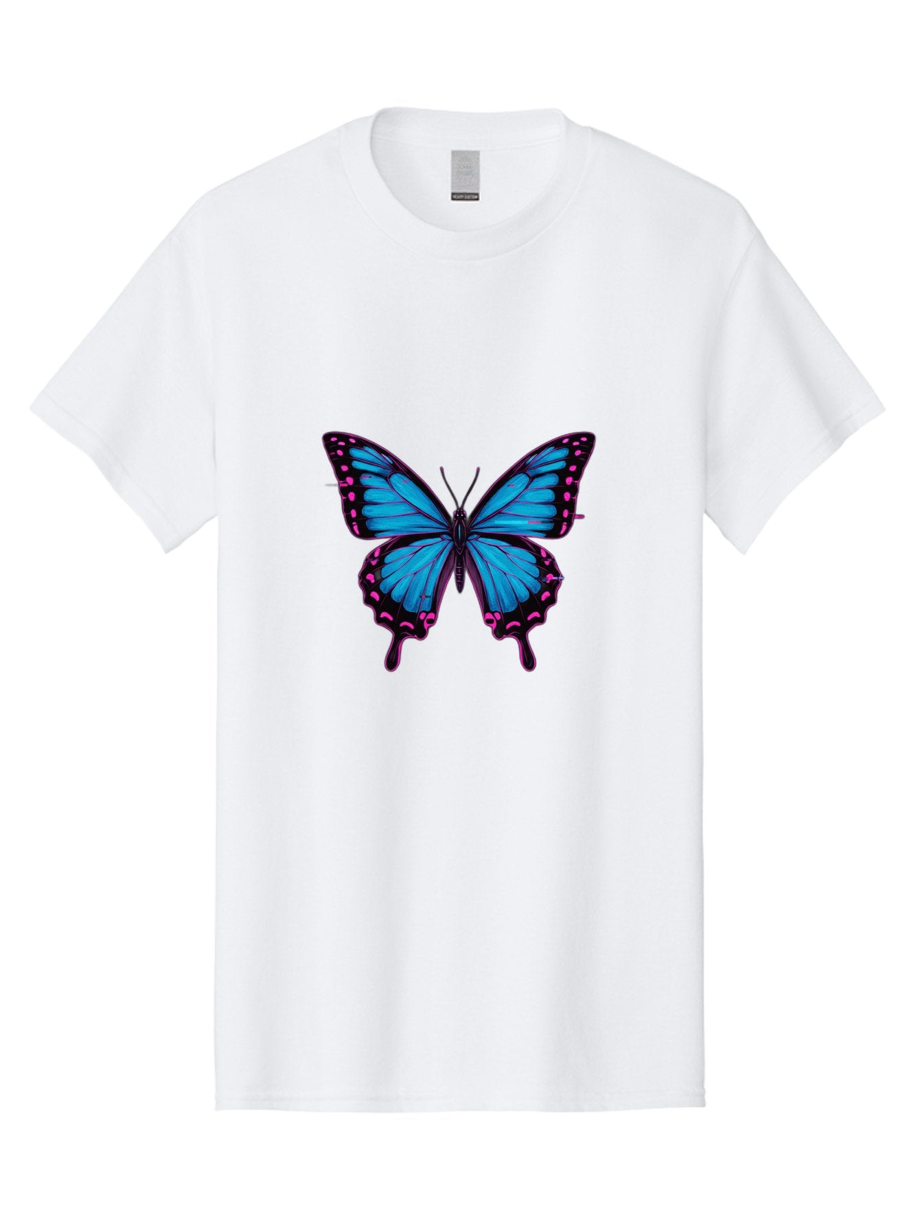 Blue-Butterfly Men'S Graphic Tee, 100% Cotton, Comfortable Casual Summer Wear, Machine Washable, Vintage Camera, Old Camera, Antique Camera, Black Camera, Classic Photography, Photography Equipment, Nostalgic Device, Film Camera, Camera Art Bah600 6