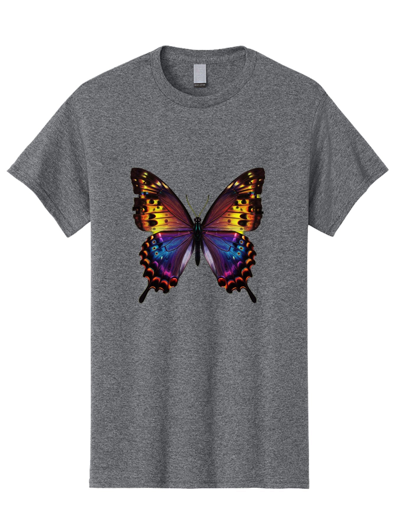 Blue-Morpho-Butterfly Men'S Graphic Tee, 100% Cotton, Comfortable Casual Summer Wear, Machine Washable, Vintage Camera, Old Camera, Antique Camera, Black Camera, Classic Photography, Photography Equipment, Nostalgic Device, Film Camera, Bah603 12