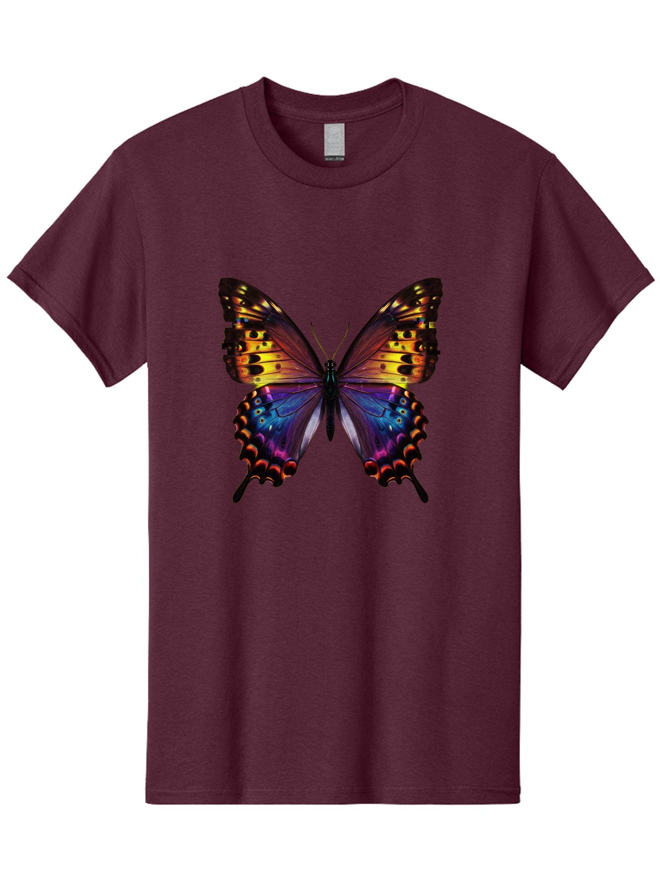 Blue-Morpho-Butterfly Men'S Graphic Tee, 100% Cotton, Comfortable Casual Summer Wear, Machine Washable, Vintage Camera, Old Camera, Antique Camera, Black Camera, Classic Photography, Photography Equipment, Nostalgic Device, Film Camera, Bah603 7