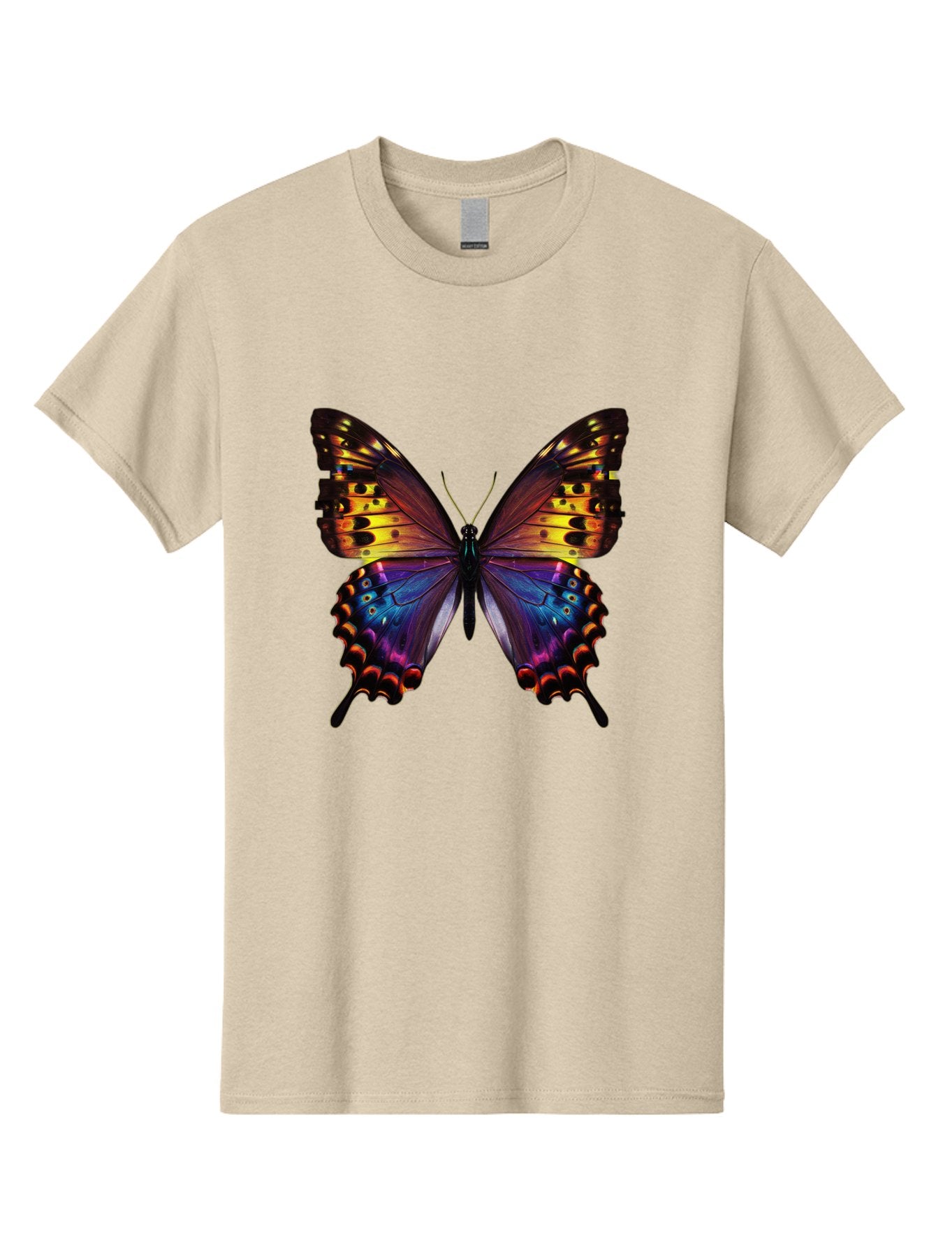 Blue-Morpho-Butterfly Men'S Graphic Tee, 100% Cotton, Comfortable Casual Summer Wear, Machine Washable, Vintage Camera, Old Camera, Antique Camera, Black Camera, Classic Photography, Photography Equipment, Nostalgic Device, Film Camera, Bah603 9