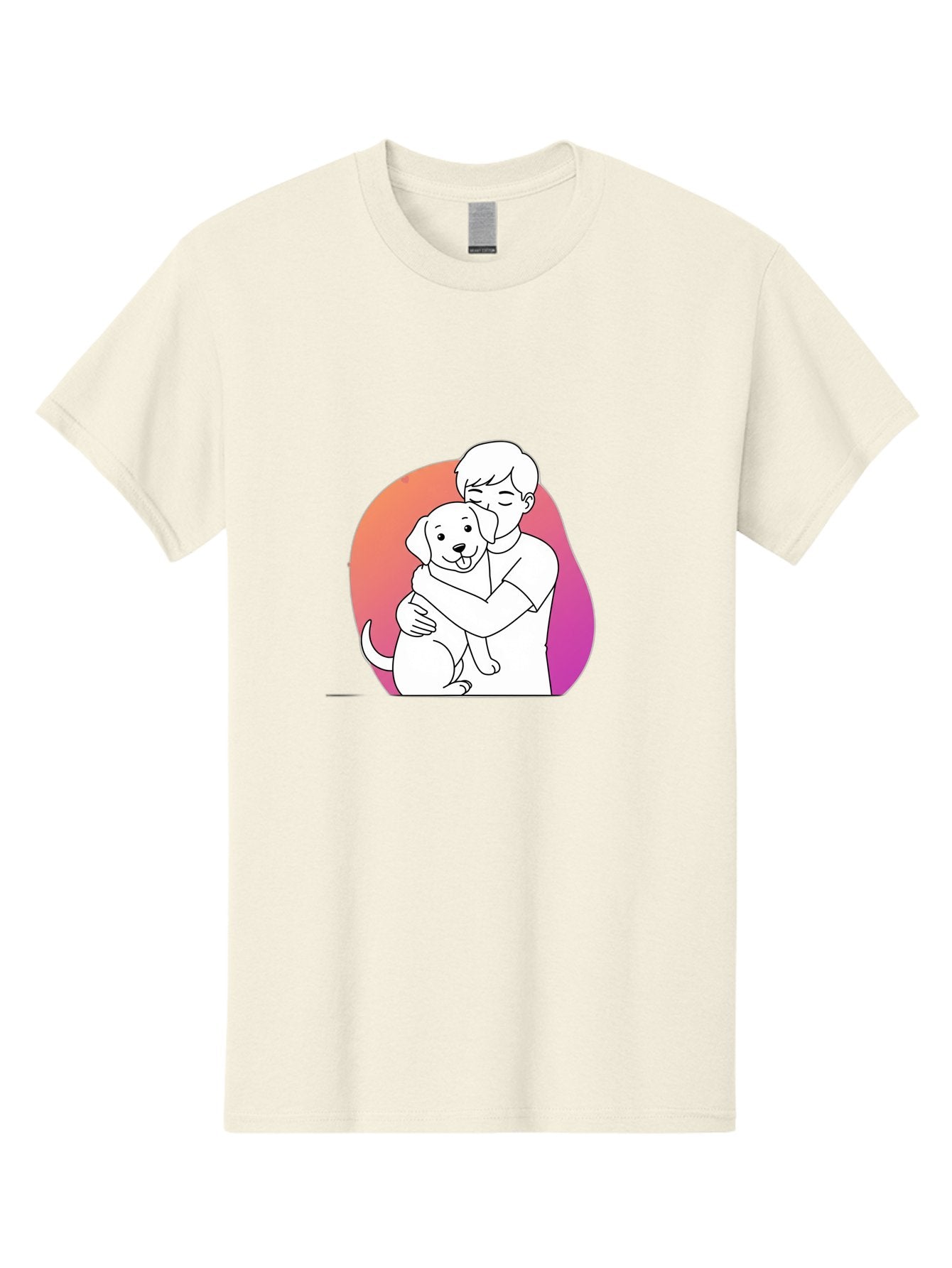 Boy-Hugging-Dog-1 Men'S Graphic Tee, 100% Cotton, Comfortable Casual Summer Wear, Machine Washable, Vintage Camera, Old Camera, Antique Camera, Black Camera, Classic Photography, Photography Equipment, Nostalgic Device, Film Camera, Camera Art Bah604 5