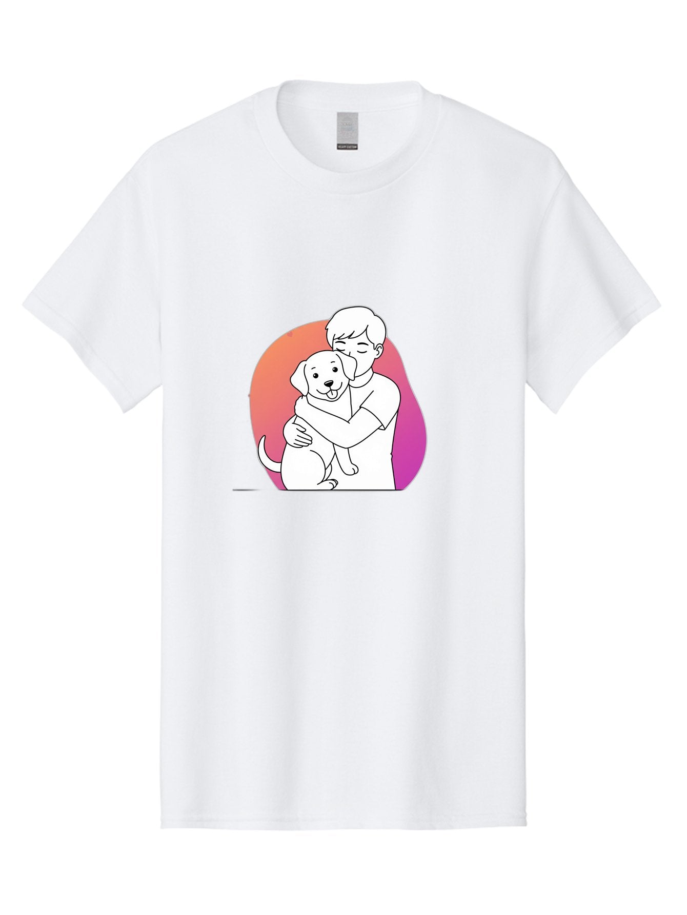 Boy-Hugging-Dog-1 Men'S Graphic Tee, 100% Cotton, Comfortable Casual Summer Wear, Machine Washable, Vintage Camera, Old Camera, Antique Camera, Black Camera, Classic Photography, Photography Equipment, Nostalgic Device, Film Camera, Camera Art Bah604 7