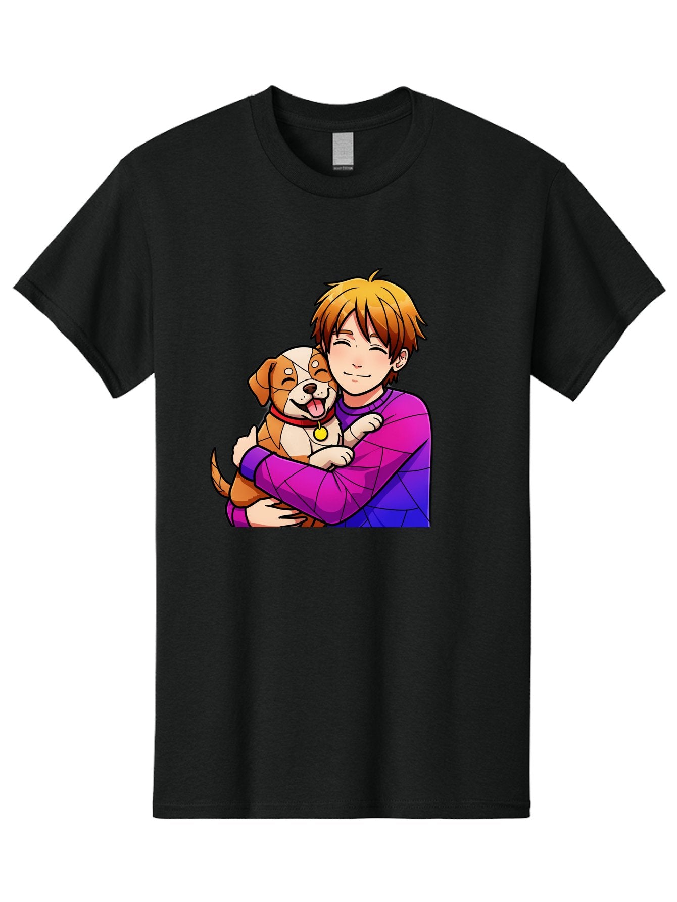 Boy-Hugging-Dog Men'S Graphic Tee, 100% Cotton, Comfortable Casual Summer Wear, Machine Washable, Vintage Camera, Old Camera, Antique Camera, Black Camera, Classic Photography, Photography Equipment, Nostalgic Device, Film Camera, Camera Art Bah607 14