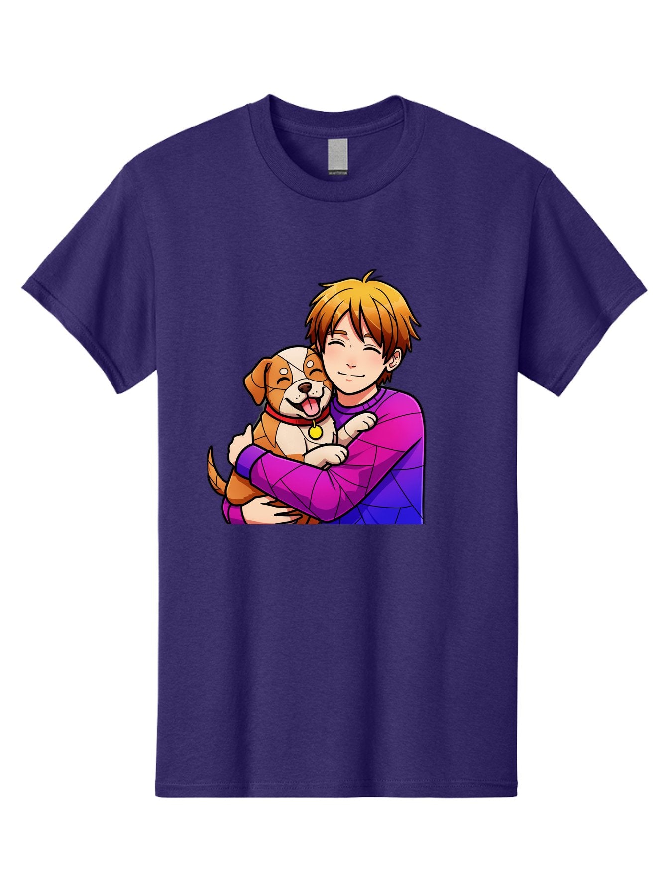 Boy-Hugging-Dog Men'S Graphic Tee, 100% Cotton, Comfortable Casual Summer Wear, Machine Washable, Vintage Camera, Old Camera, Antique Camera, Black Camera, Classic Photography, Photography Equipment, Nostalgic Device, Film Camera, Camera Art Bah607 6