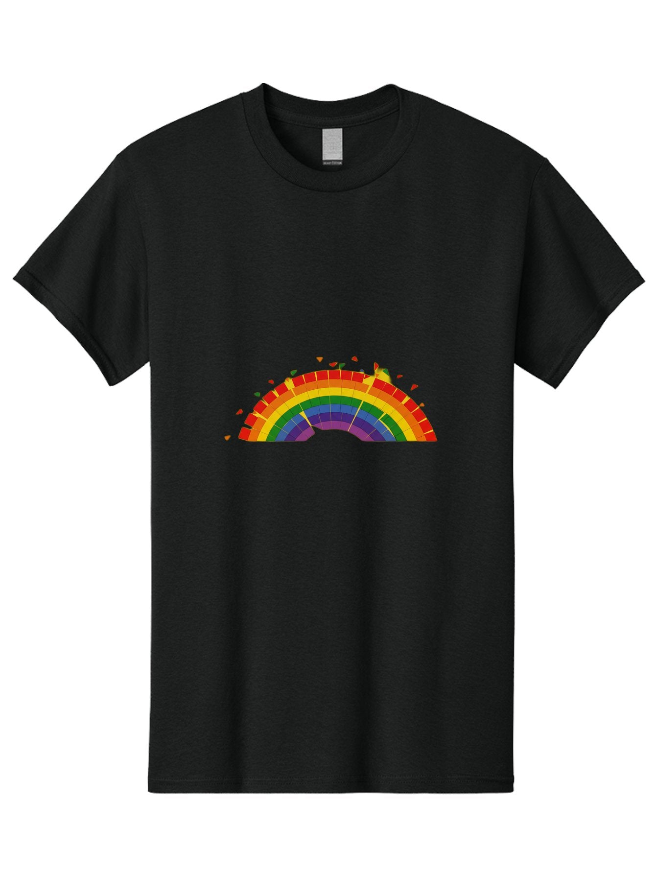 Broken-Rainbow Men'S Graphic Tee, 100% Cotton, Comfortable Casual Summer Wear, Machine Washable, Vintage Camera, Old Camera, Antique Camera, Black Camera, Classic Photography, Photography Equipment, Nostalgic Device, Film Camera, Camera Art Bah610 10