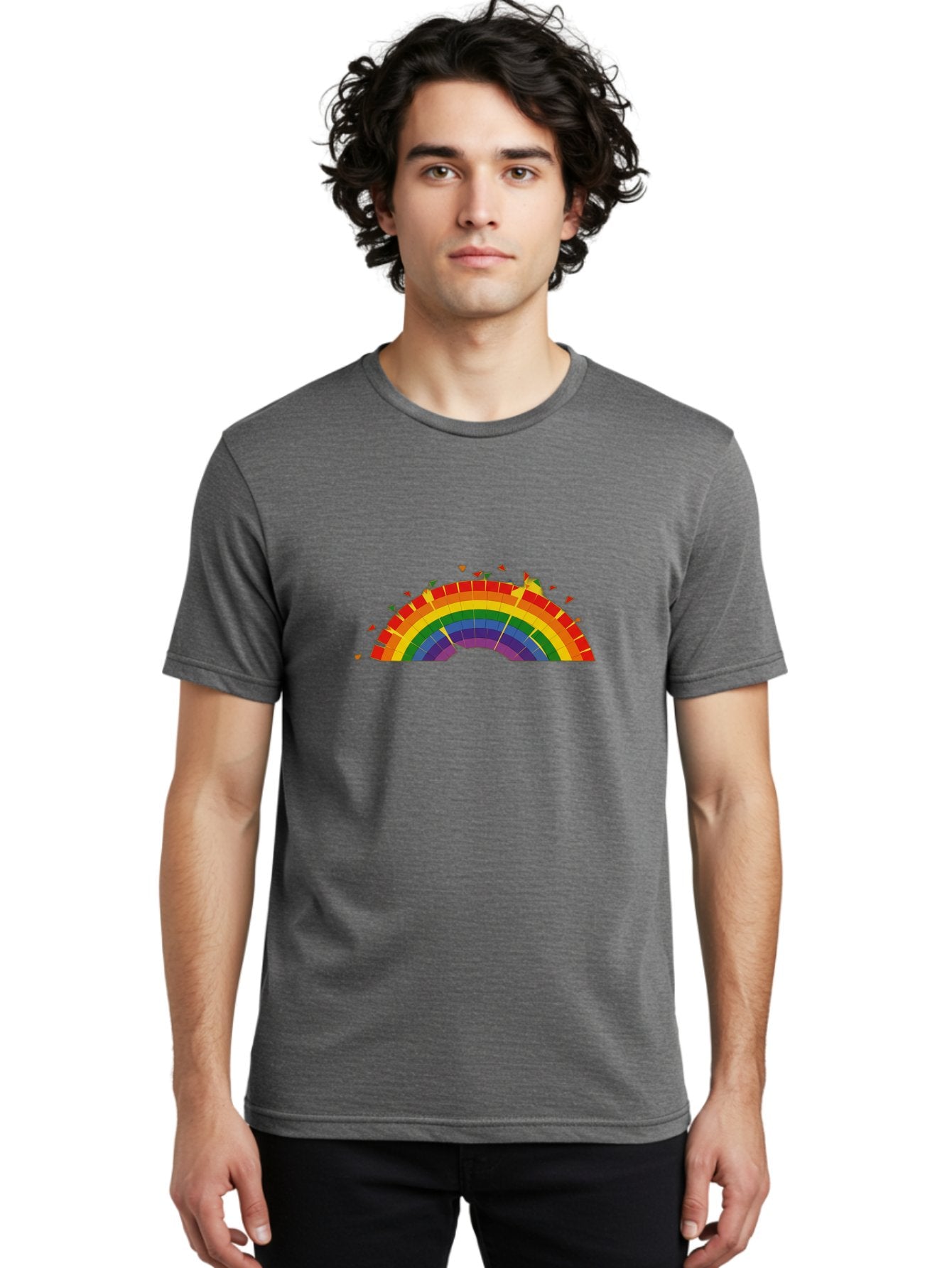 Broken-Rainbow Men'S Graphic Tee, 100% Cotton, Comfortable Casual Summer Wear, Machine Washable, Vintage Camera, Old Camera, Antique Camera, Black Camera, Classic Photography, Photography Equipment, Nostalgic Device, Film Camera, Camera Art Bah610 23