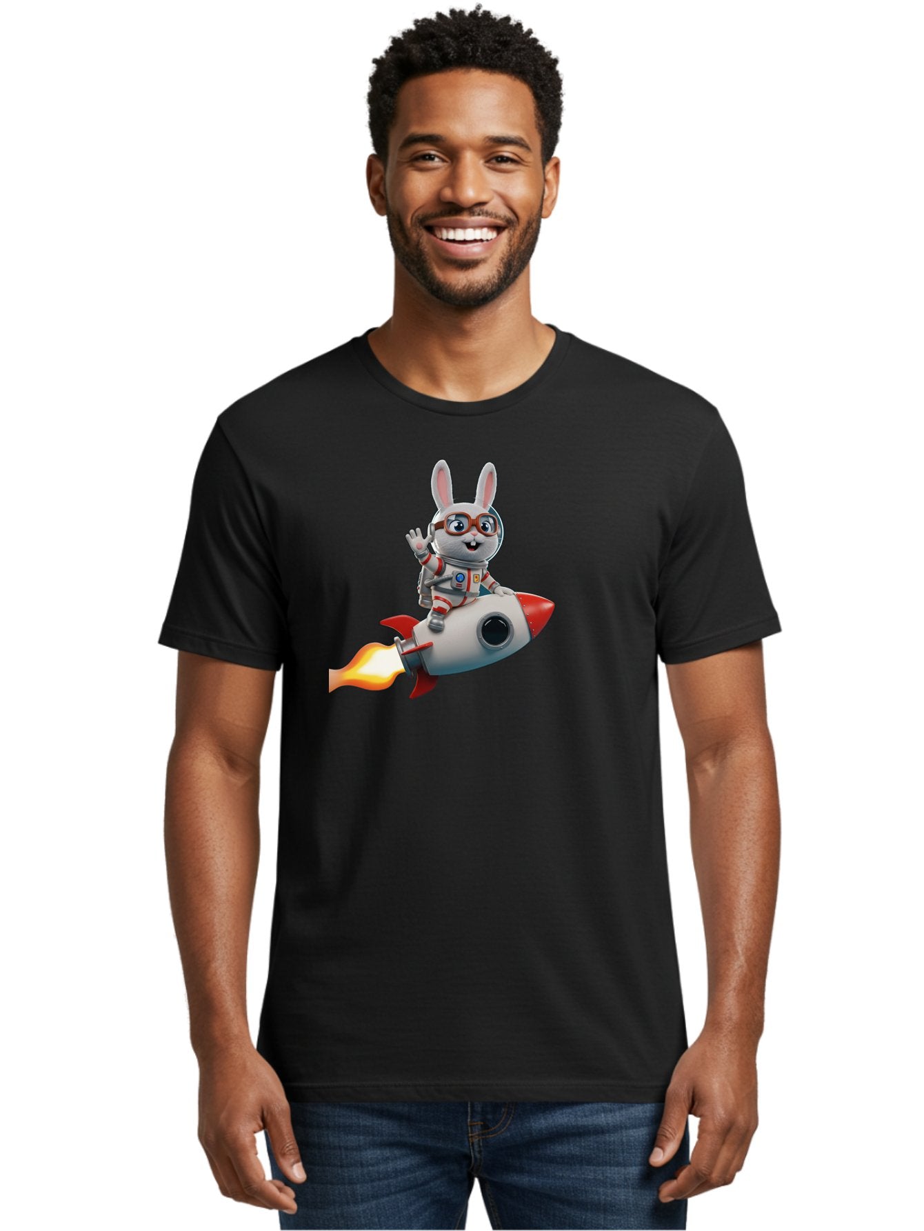 Bunny-Astronaut-7 Men'S Graphic Tee, 100% Cotton, Comfortable Casual Summer Wear, Machine Washable, Vintage Camera, Old Camera, Antique Camera, Black Camera, Classic Photography, Photography Equipment, Nostalgic Device, Film Camera, Camera Art Bah624 16