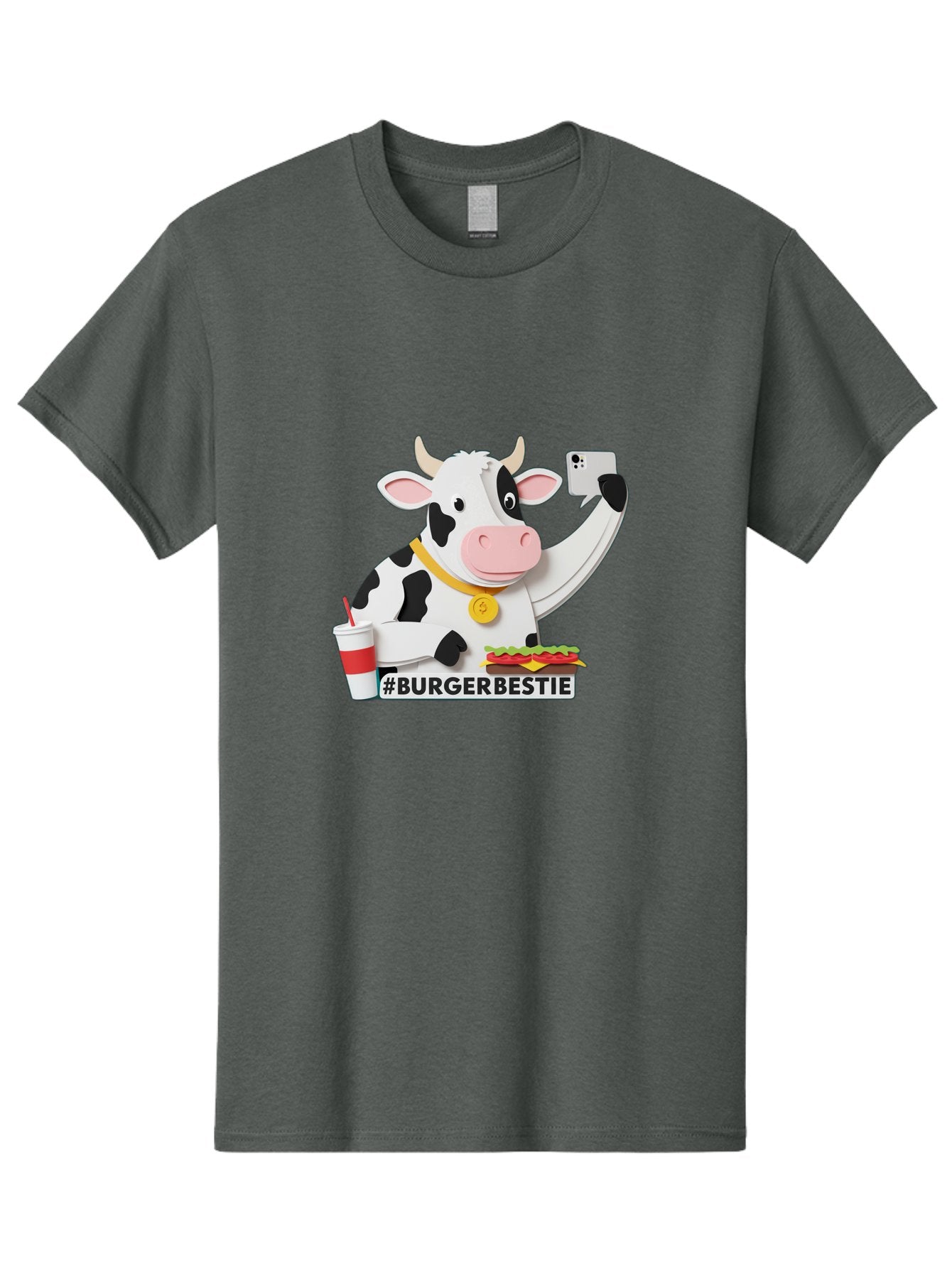 Burgerbestie-Cow-3 Men'S Graphic Tee, 100% Cotton, Comfortable Casual Summer Wear, Machine Washable, Vintage Camera, Old Camera, Antique Camera, Black Camera, Classic Photography, Photography Equipment, Nostalgic Device, Film Camera, Bah637 12