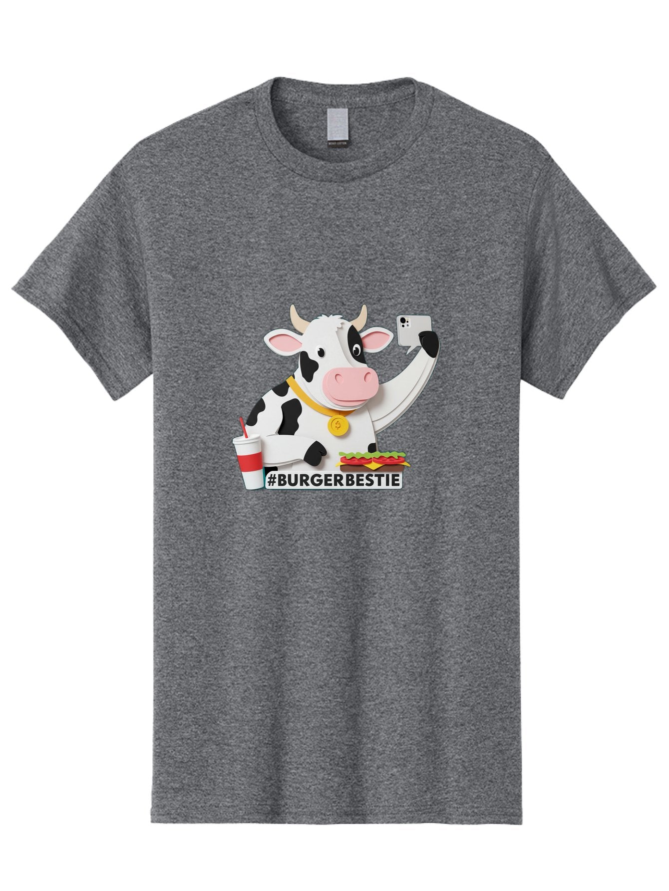 Burgerbestie-Cow-3 Men'S Graphic Tee, 100% Cotton, Comfortable Casual Summer Wear, Machine Washable, Vintage Camera, Old Camera, Antique Camera, Black Camera, Classic Photography, Photography Equipment, Nostalgic Device, Film Camera, Bah637 3