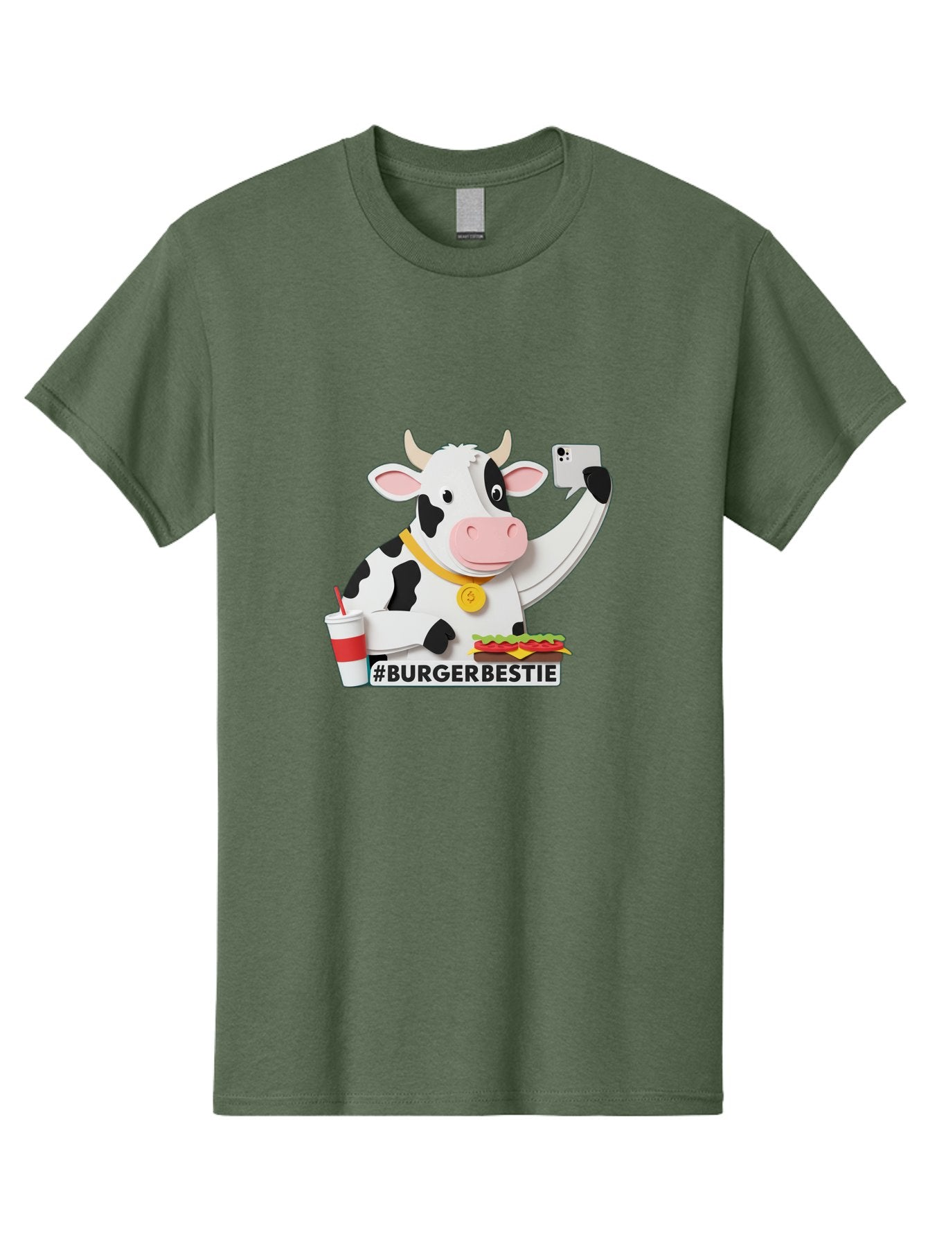 Burgerbestie-Cow-3 Men'S Graphic Tee, 100% Cotton, Comfortable Casual Summer Wear, Machine Washable, Vintage Camera, Old Camera, Antique Camera, Black Camera, Classic Photography, Photography Equipment, Nostalgic Device, Film Camera, Bah637 5
