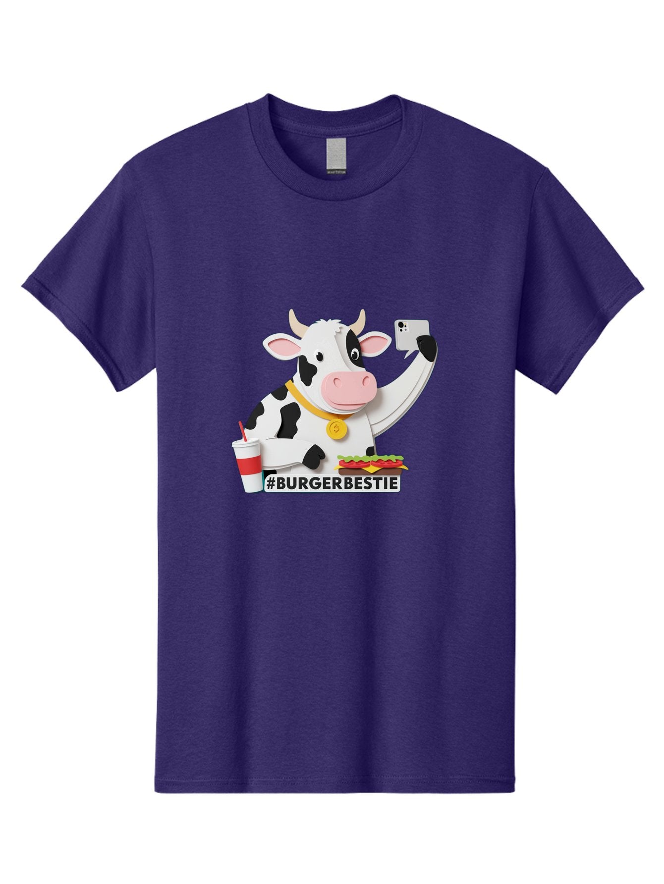 Burgerbestie-Cow-3 Men'S Graphic Tee, 100% Cotton, Comfortable Casual Summer Wear, Machine Washable, Vintage Camera, Old Camera, Antique Camera, Black Camera, Classic Photography, Photography Equipment, Nostalgic Device, Film Camera, Bah637 9