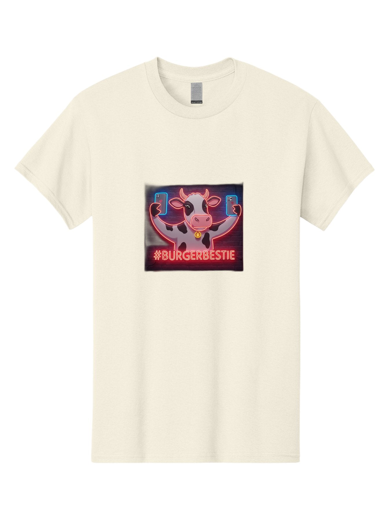 Burgerbestie-Cow-Neon-Sign Men'S Graphic Tee, 100% Cotton, Comfortable Casual Summer Wear, Machine Washable, Vintage Camera, Old Camera, Antique Camera, Black Camera, Classic Photography, Photography Equipment, Nostalgic Device, Film Camera, Bah638 4