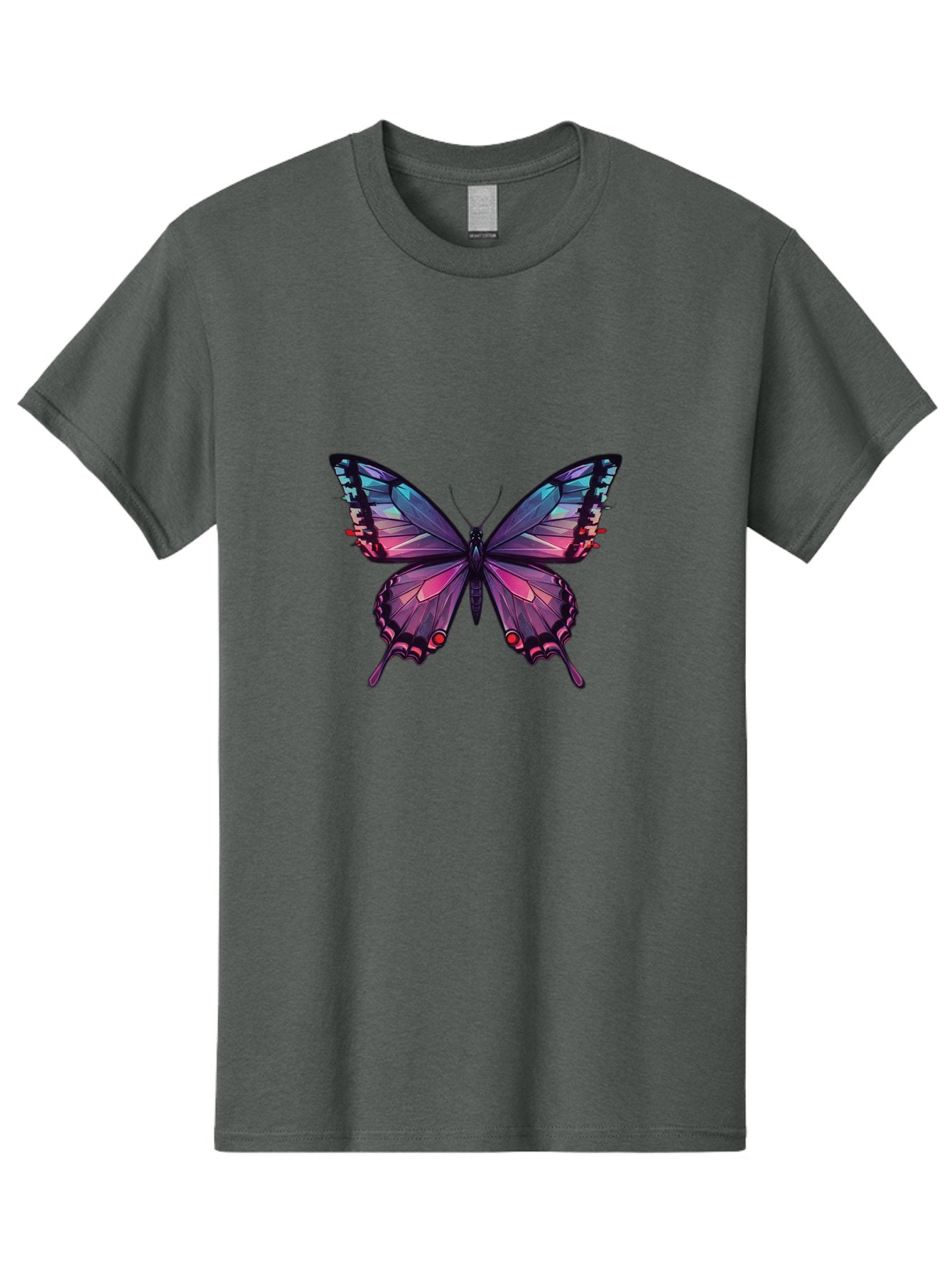 Butterfly-10 Men'S Graphic Tee, 100% Cotton, Comfortable Casual Summer Wear, Machine Washable, Vintage Camera, Old Camera, Antique Camera, Black Camera, Classic Photography, Photography Equipment, Nostalgic Device, Film Camera, Camera Art Bah642 13