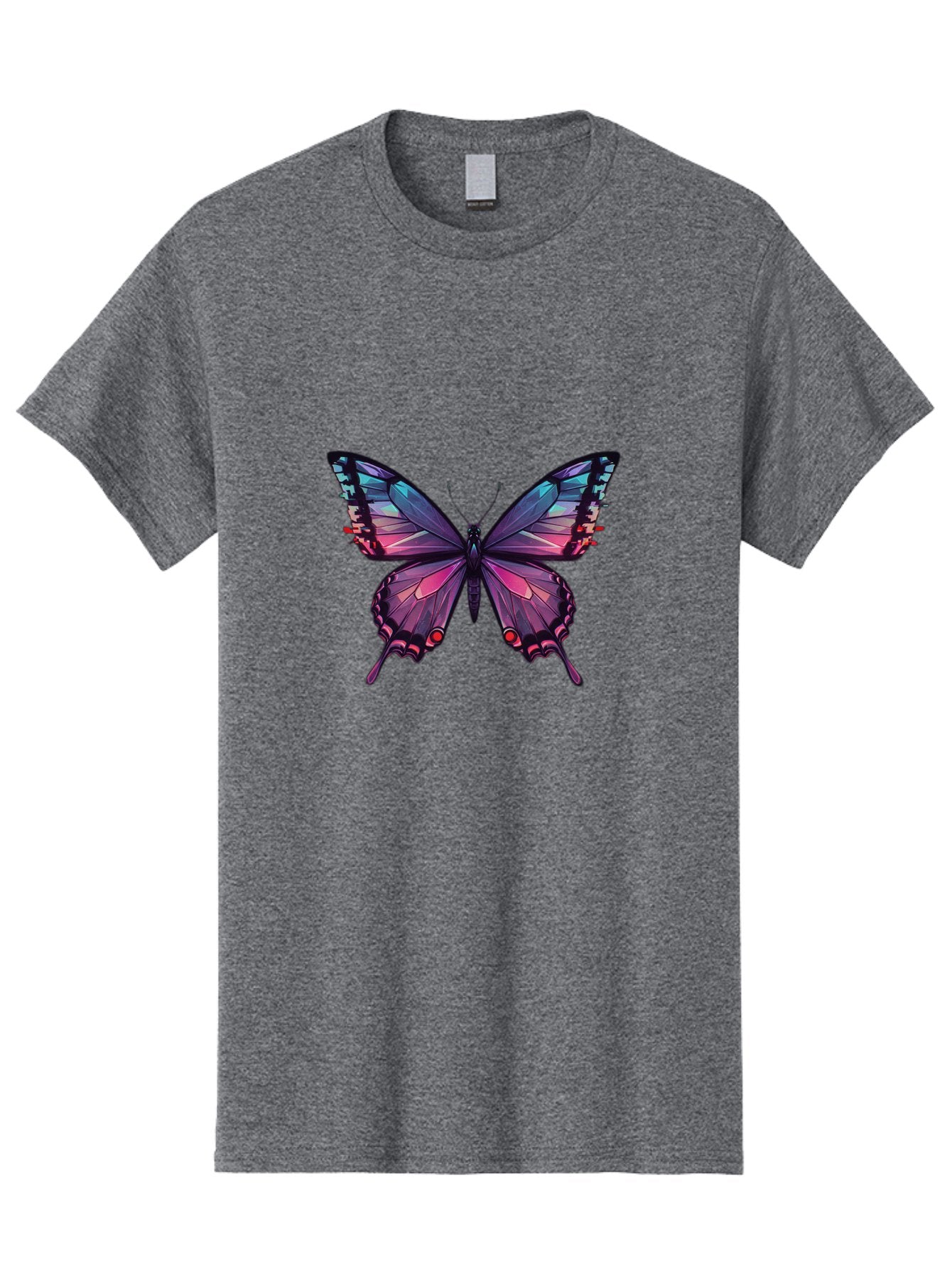 Butterfly-10 Men'S Graphic Tee, 100% Cotton, Comfortable Casual Summer Wear, Machine Washable, Vintage Camera, Old Camera, Antique Camera, Black Camera, Classic Photography, Photography Equipment, Nostalgic Device, Film Camera, Camera Art Bah642