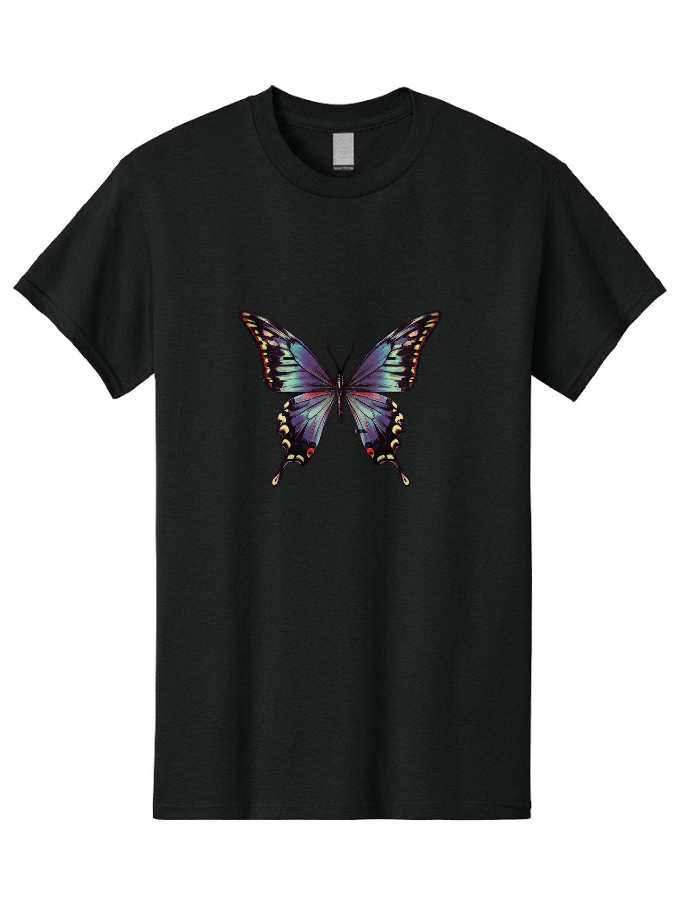 Butterfly-14 Men'S Graphic Tee, 100% Cotton, Comfortable Casual Summer Wear, Machine Washable, Vintage Camera, Old Camera, Antique Camera, Black Camera, Classic Photography, Photography Equipment, Nostalgic Device, Film Camera, Camera Art Bah646
