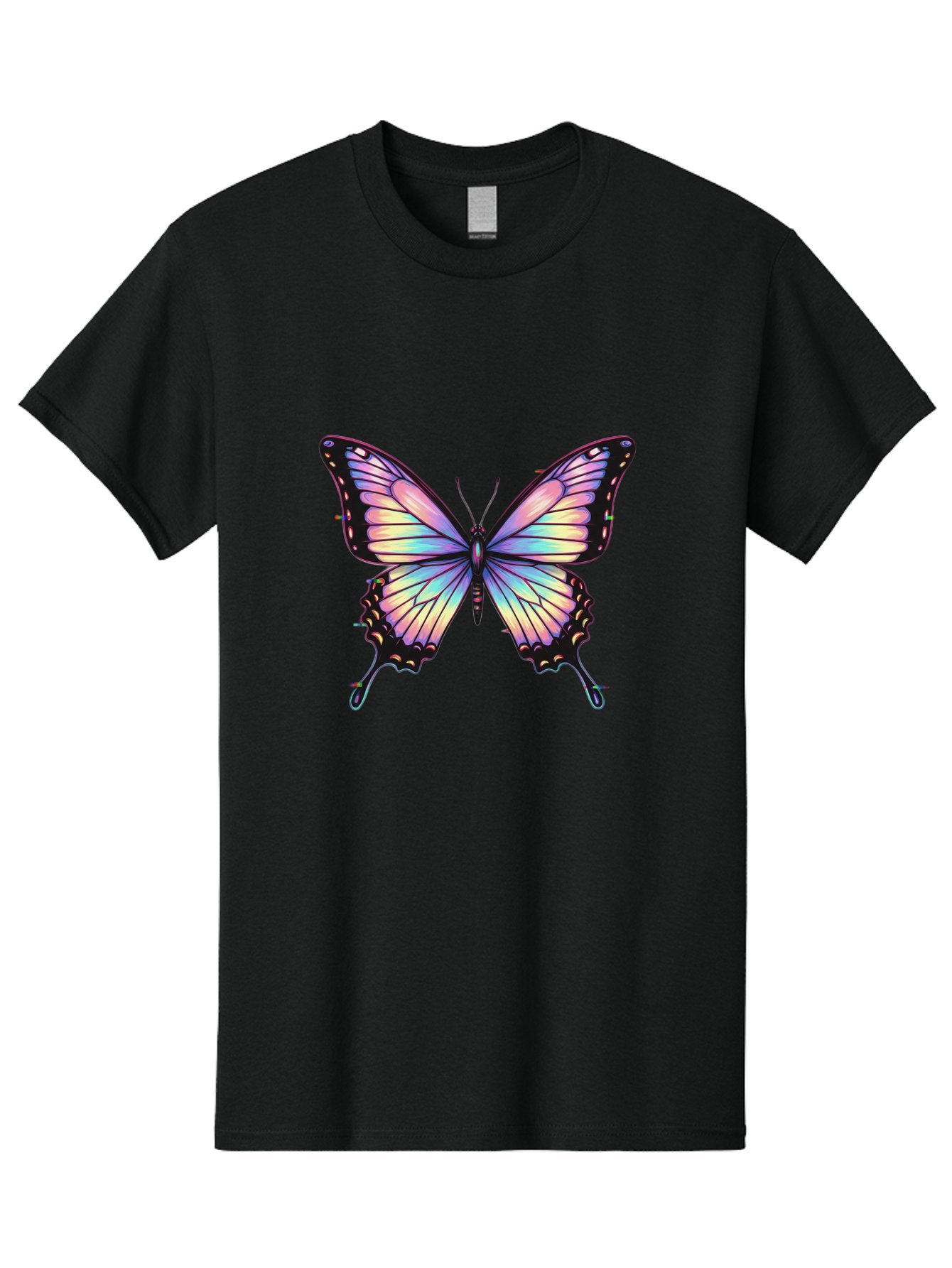 Butterfly-16 Men'S Graphic Tee, 100% Cotton, Comfortable Casual Summer Wear, Machine Washable, Vintage Camera, Old Camera, Antique Camera, Black Camera, Classic Photography, Photography Equipment, Nostalgic Device, Film Camera, Camera Art Bah648 4