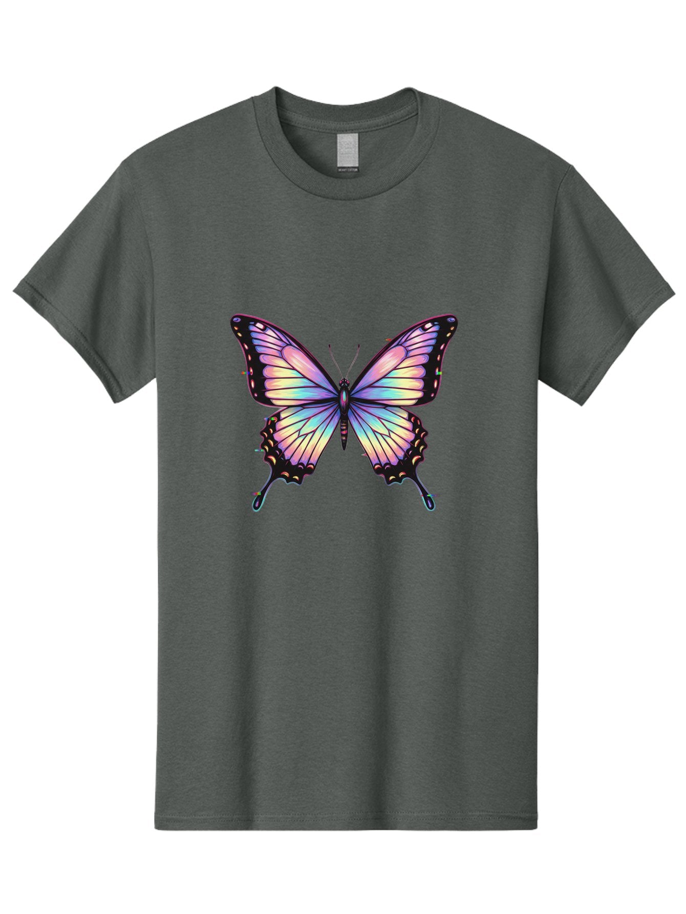 Butterfly-16 Men'S Graphic Tee, 100% Cotton, Comfortable Casual Summer Wear, Machine Washable, Vintage Camera, Old Camera, Antique Camera, Black Camera, Classic Photography, Photography Equipment, Nostalgic Device, Film Camera, Camera Art Bah648