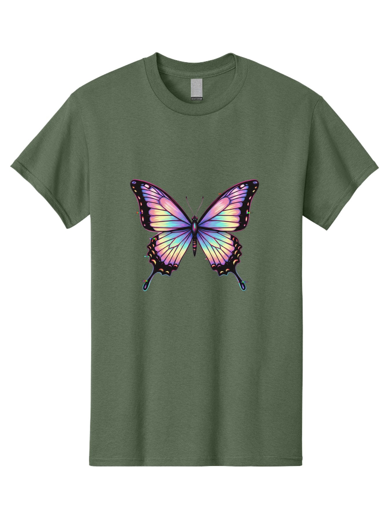 Butterfly-16 Men'S Graphic Tee, 100% Cotton, Comfortable Casual Summer Wear, Machine Washable, Vintage Camera, Old Camera, Antique Camera, Black Camera, Classic Photography, Photography Equipment, Nostalgic Device, Film Camera, Camera Art Bah648 3