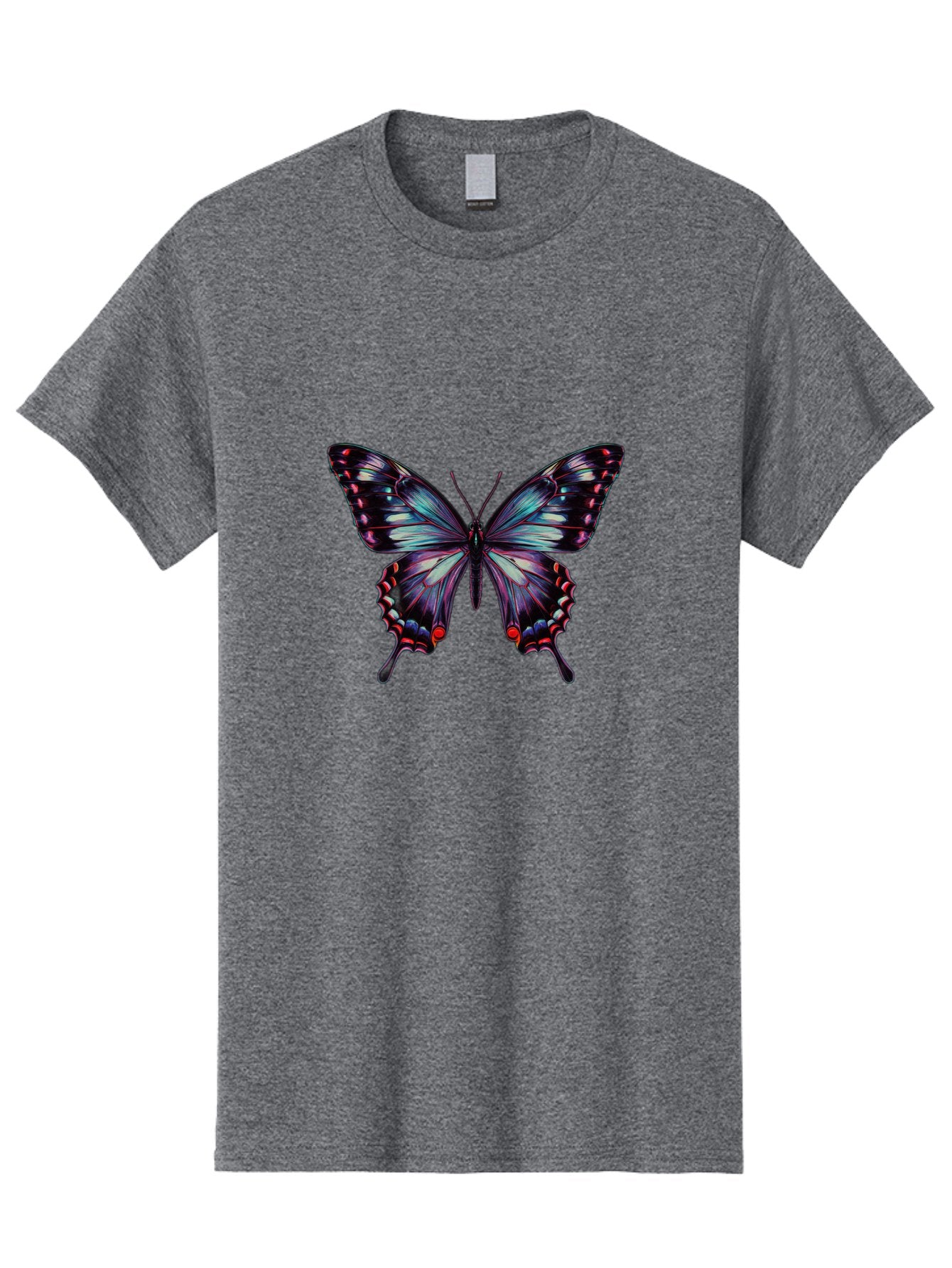Butterfly-19 Men'S Graphic Tee, 100% Cotton, Comfortable Casual Summer Wear, Machine Washable, Vintage Camera, Old Camera, Antique Camera, Black Camera, Classic Photography, Photography Equipment, Nostalgic Device, Film Camera, Camera Art Bah651