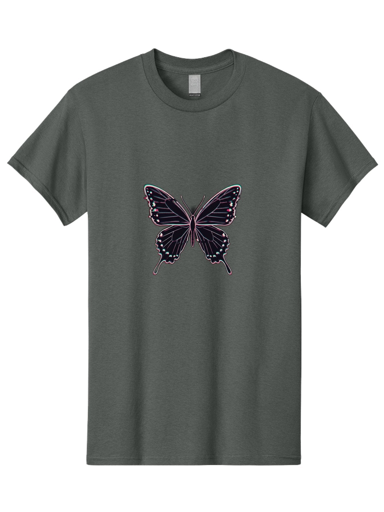 Butterfly-20 Men'S Graphic Tee, 100% Cotton, Comfortable Casual Summer Wear, Machine Washable, Vintage Camera, Old Camera, Antique Camera, Black Camera, Classic Photography, Photography Equipment, Nostalgic Device, Film Camera, Camera Art Bah653 3