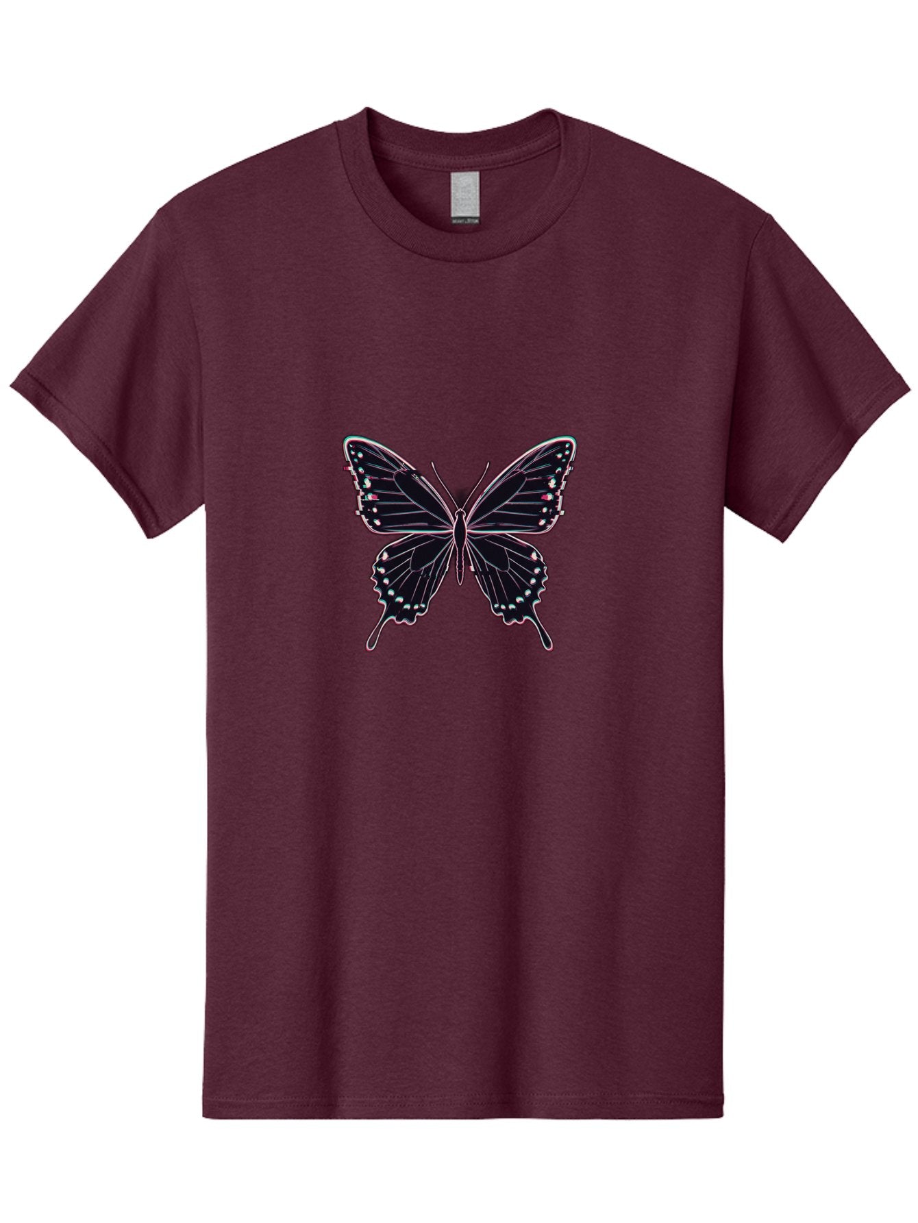 Butterfly-20 Men'S Graphic Tee, 100% Cotton, Comfortable Casual Summer Wear, Machine Washable, Vintage Camera, Old Camera, Antique Camera, Black Camera, Classic Photography, Photography Equipment, Nostalgic Device, Film Camera, Camera Art Bah653