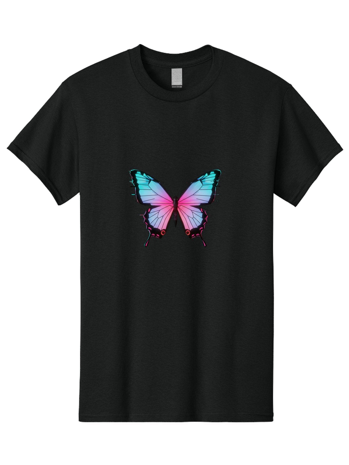 Butterfly-21 Men'S Graphic Tee, 100% Cotton, Comfortable Casual Summer Wear, Machine Washable, Vintage Camera, Old Camera, Antique Camera, Black Camera, Classic Photography, Photography Equipment, Nostalgic Device, Film Camera, Camera Art Bah654 6