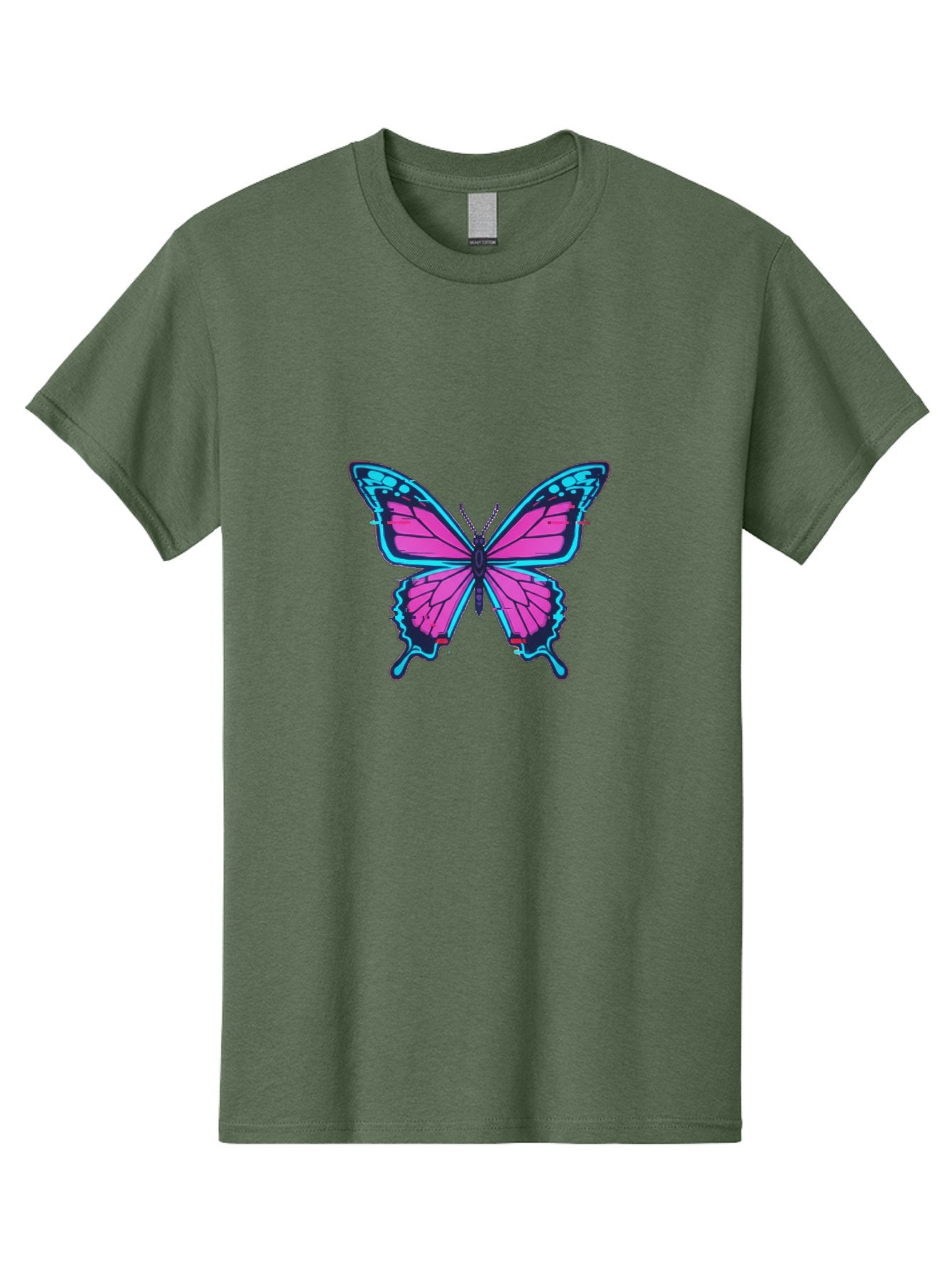 Butterfly-3 Men'S Graphic Tee, 100% Cotton, Comfortable Casual Summer Wear, Machine Washable, Vintage Camera, Old Camera, Antique Camera, Black Camera, Classic Photography, Photography Equipment, Nostalgic Device, Film Camera, Camera Art Bah663