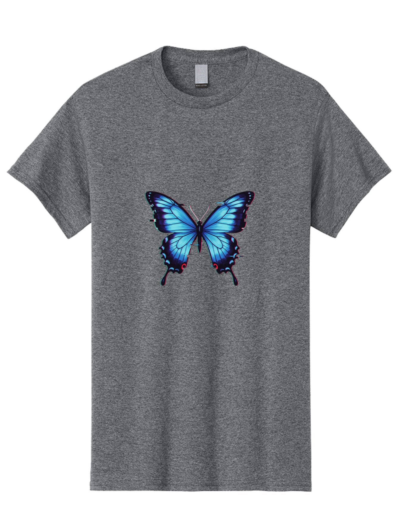 Butterfly-7 Men'S Graphic Tee, 100% Cotton, Comfortable Casual Summer Wear, Machine Washable, Vintage Camera, Old Camera, Antique Camera, Black Camera, Classic Photography, Photography Equipment, Nostalgic Device, Film Camera, Camera Art Bah667
