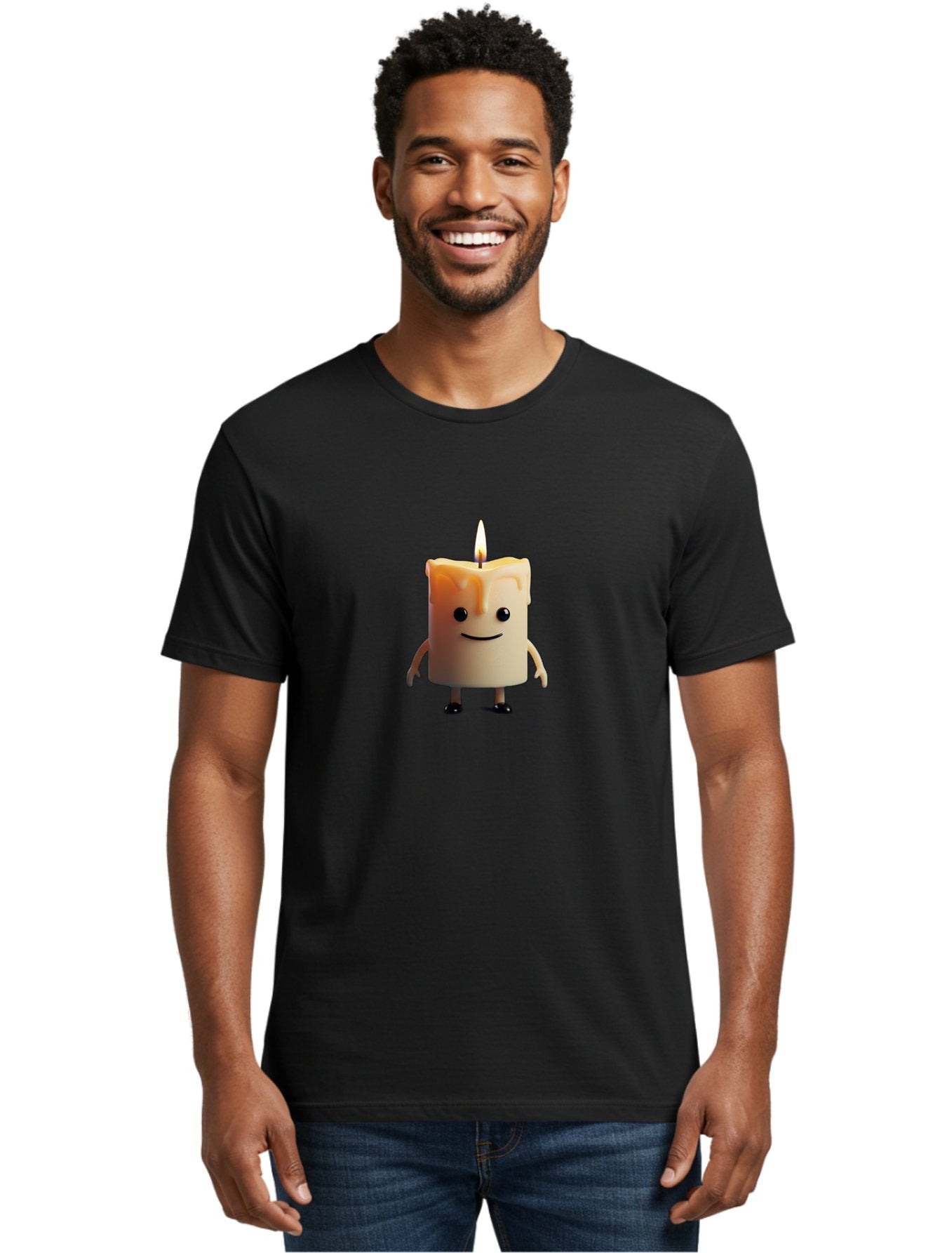 Candle-Character-1 Men'S Graphic Tee, 100% Cotton, Comfortable Casual Summer Wear, Machine Washable, Vintage Camera, Old Camera, Antique Camera, Black Camera, Classic Photography, Photography Equipment, Nostalgic Device, Film Camera, Bah682 19