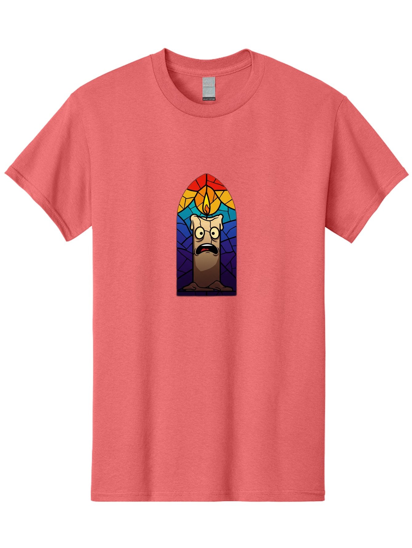 Candle-In-Stained-Glass Men'S Graphic Tee, 100% Cotton, Comfortable Casual Summer Wear, Machine Washable, Vintage Camera, Old Camera, Antique Camera, Black Camera, Classic Photography, Photography Equipment, Nostalgic Device, Film Camera, Bah690