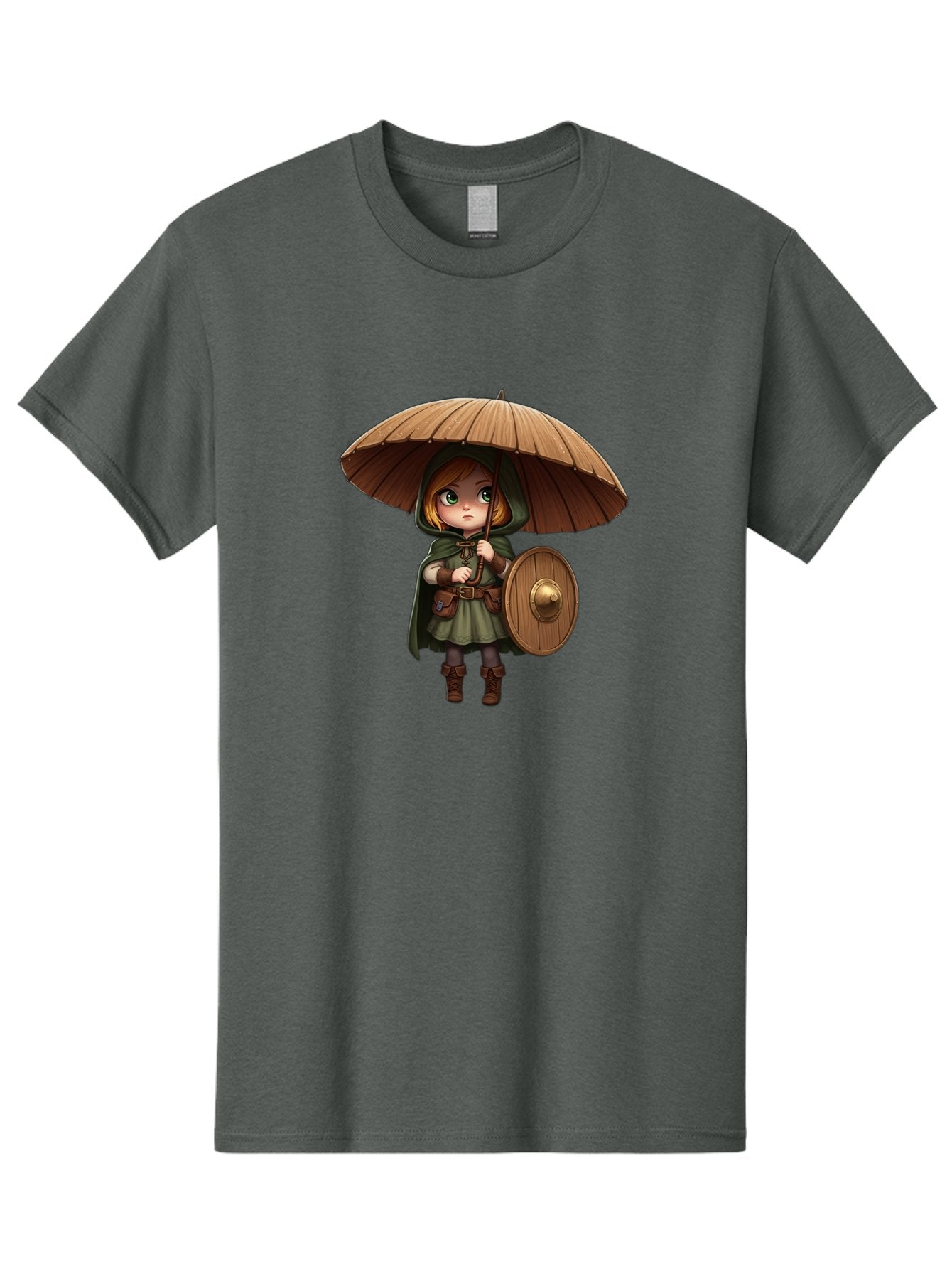Cartoon-Girl-With-Shield-And-Umbrella Men'S Graphic Tee, 100% Cotton, Comfortable Casual Summer Wear, Machine Washable, Vintage Camera, Old Camera, Antique Camera, Black Camera, Classic Photography, Photography Equipment, Nostalgic Device, Bah700 13