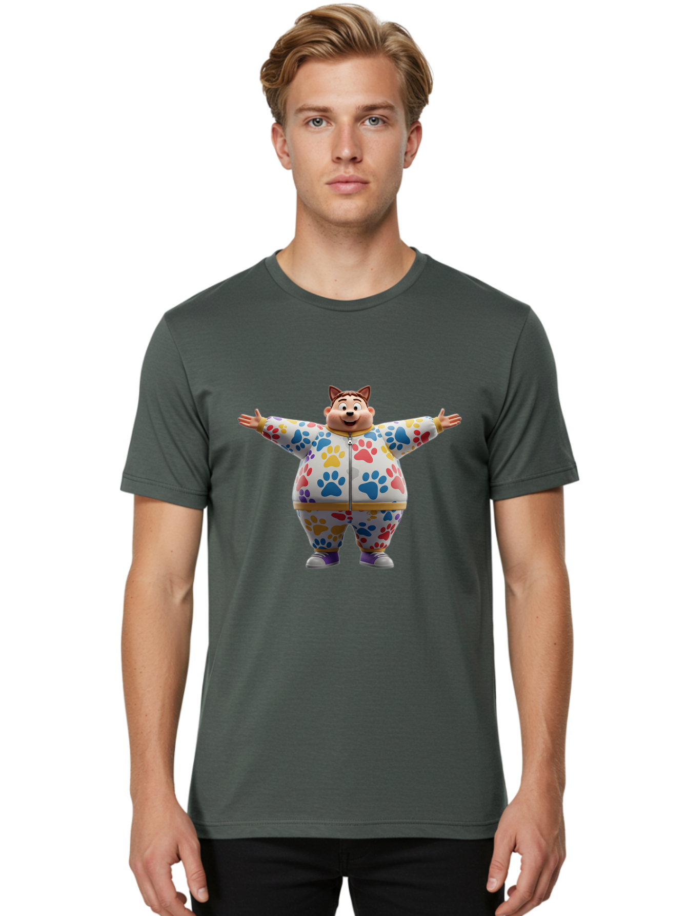 Cat-Ears-Character Men'S Graphic Tee, 100% Cotton, Comfortable Casual Summer Wear, Machine Washable, Vintage Camera, Old Camera, Antique Camera, Black Camera, Classic Photography, Photography Equipment, Nostalgic Device, Film Camera, Bah702 29