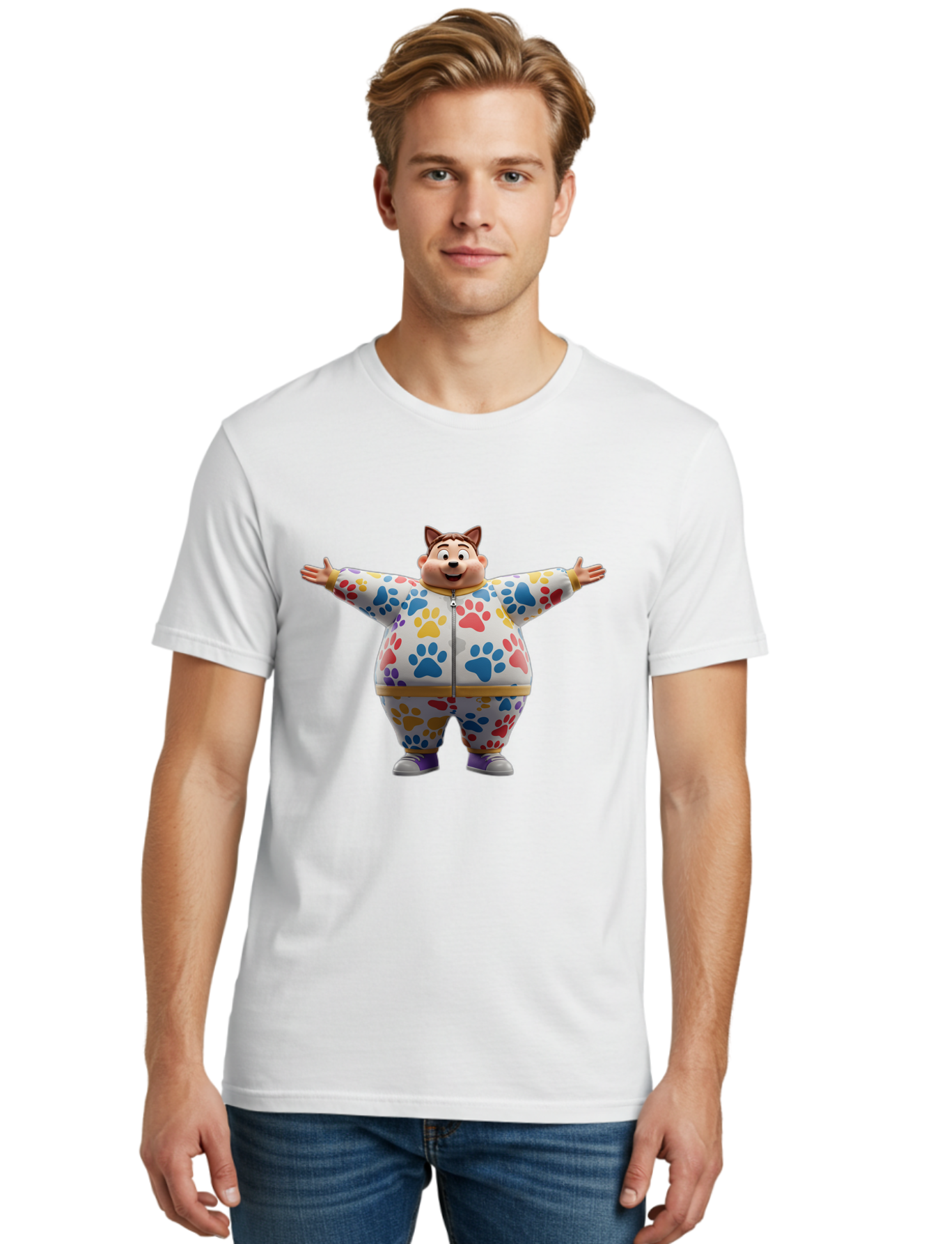 Cat-Ears-Character Men'S Graphic Tee, 100% Cotton, Comfortable Casual Summer Wear, Machine Washable, Vintage Camera, Old Camera, Antique Camera, Black Camera, Classic Photography, Photography Equipment, Nostalgic Device, Film Camera, Bah702 21