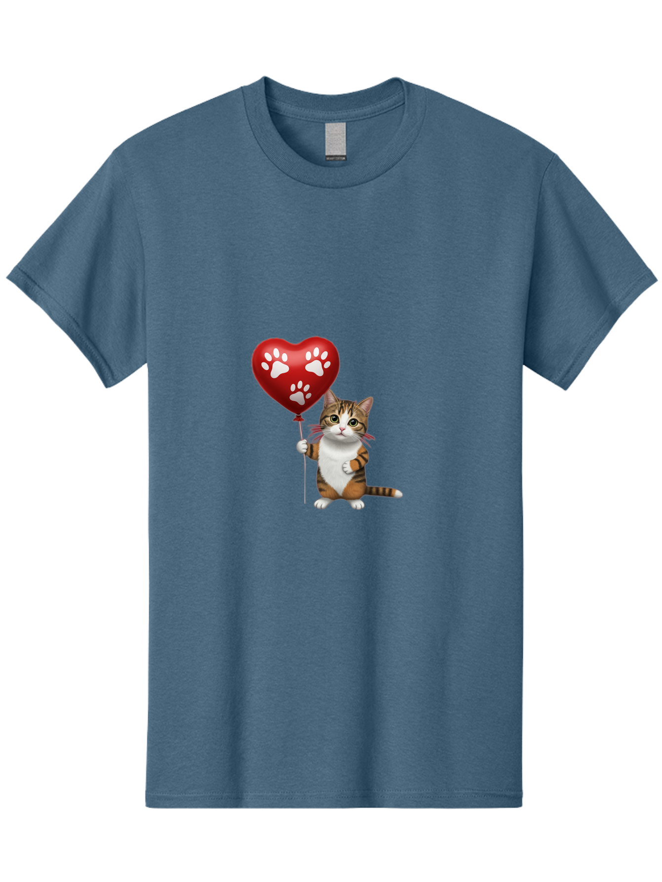 Cat-Holding-Heart-Balloon Men'S Graphic Tee, 100% Cotton, Comfortable Casual Summer Wear, Machine Washable, Vintage Camera, Old Camera, Antique Camera, Black Camera, Classic Photography, Photography Equipment, Nostalgic Device, Film Camera, Bah704