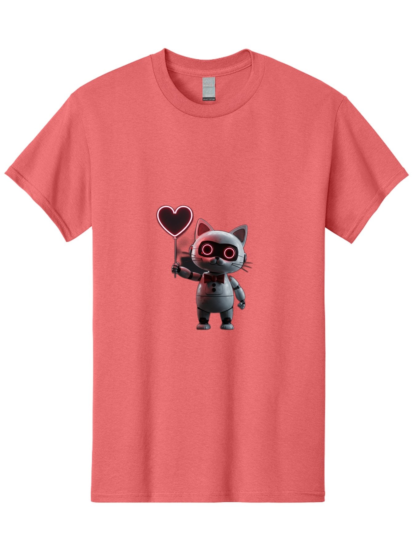 Cat-Robot-Heart Men'S Graphic Tee, 100% Cotton, Comfortable Casual Summer Wear, Machine Washable, Vintage Camera, Old Camera, Antique Camera, Black Camera, Classic Photography, Photography Equipment, Nostalgic Device, Film Camera, Camera Art Bah706 14