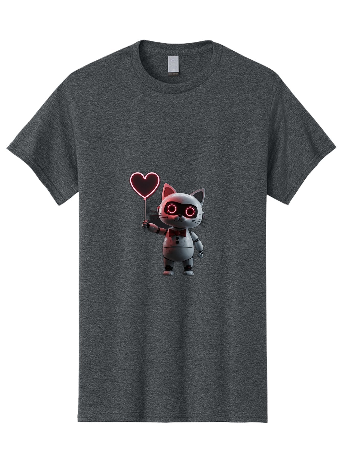 Cat-Robot-Heart Men'S Graphic Tee, 100% Cotton, Comfortable Casual Summer Wear, Machine Washable, Vintage Camera, Old Camera, Antique Camera, Black Camera, Classic Photography, Photography Equipment, Nostalgic Device, Film Camera, Camera Art Bah706 13