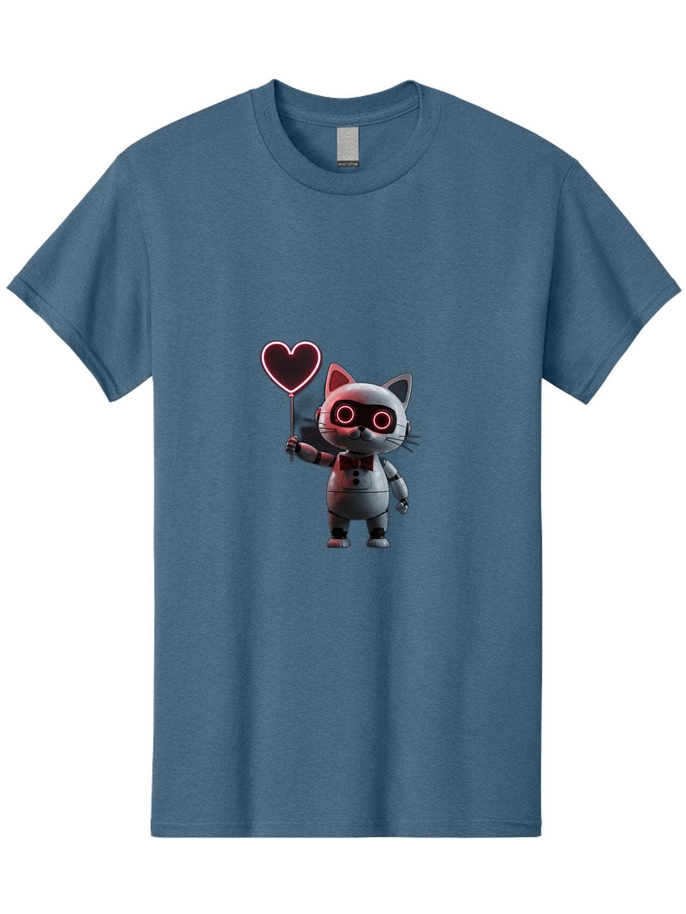 Cat-Robot-Heart Men'S Graphic Tee, 100% Cotton, Comfortable Casual Summer Wear, Machine Washable, Vintage Camera, Old Camera, Antique Camera, Black Camera, Classic Photography, Photography Equipment, Nostalgic Device, Film Camera, Camera Art Bah706 11