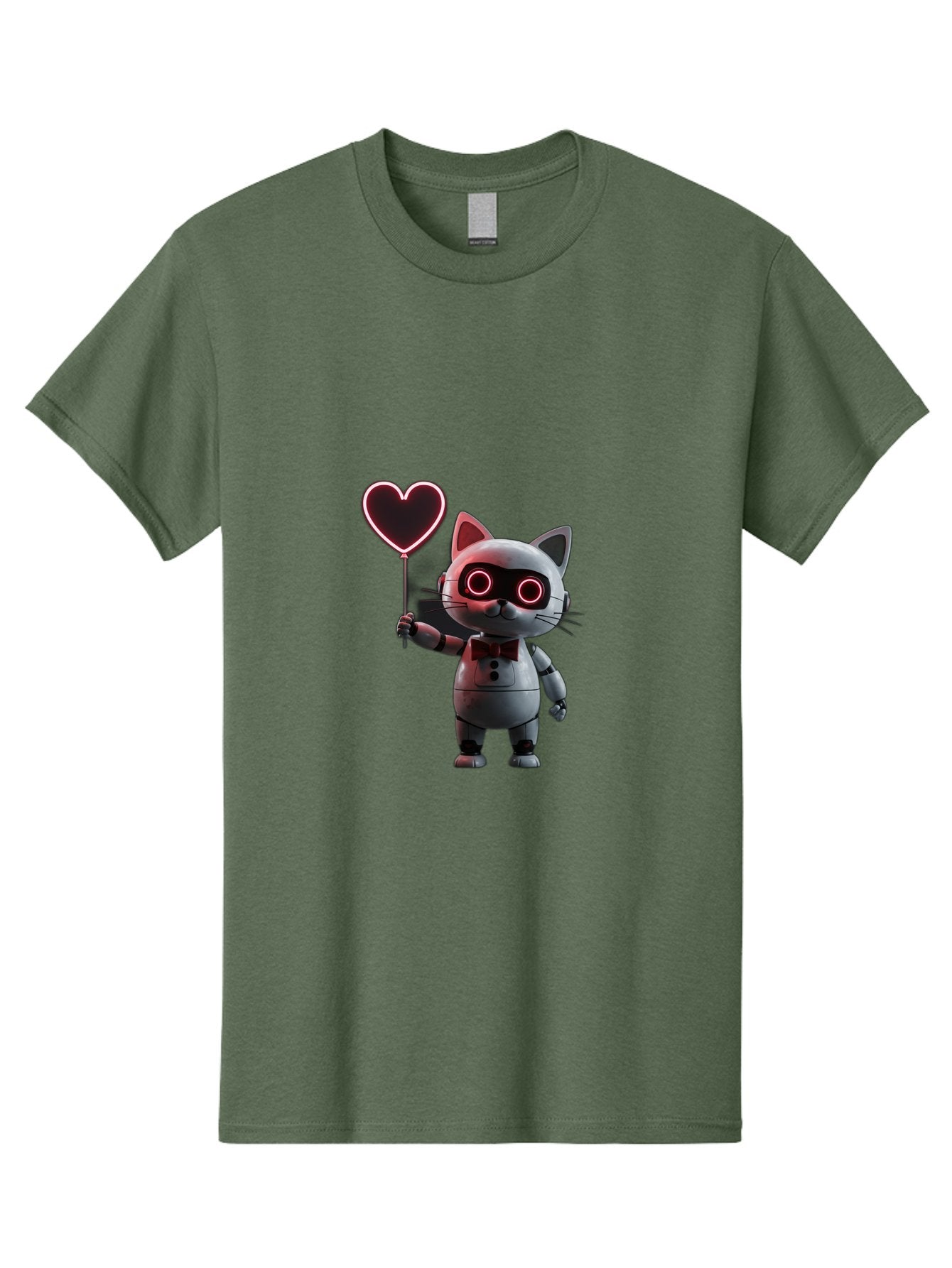 Cat-Robot-Heart Men'S Graphic Tee, 100% Cotton, Comfortable Casual Summer Wear, Machine Washable, Vintage Camera, Old Camera, Antique Camera, Black Camera, Classic Photography, Photography Equipment, Nostalgic Device, Film Camera, Camera Art Bah706 10