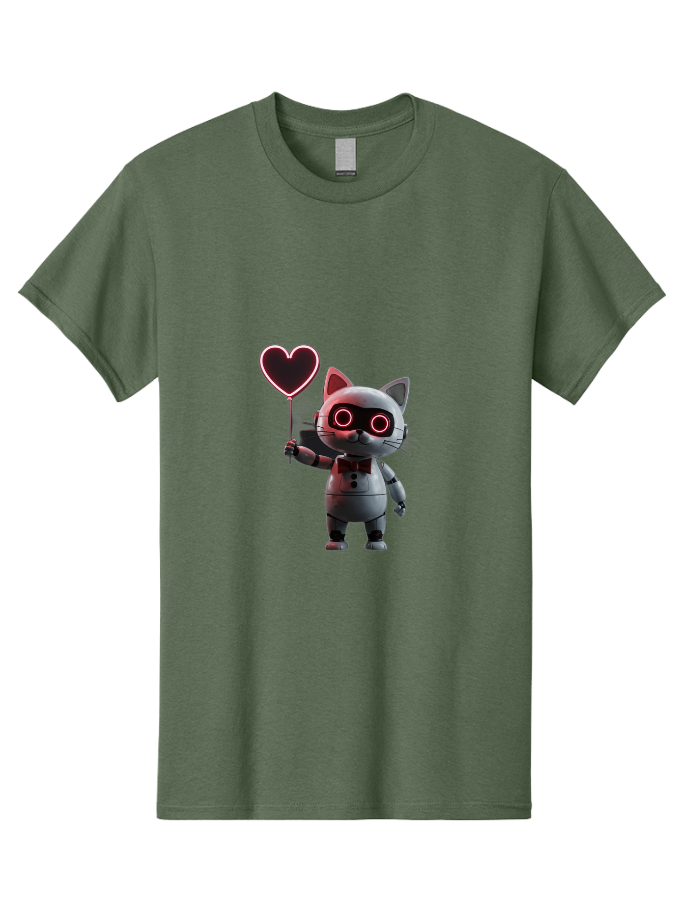 Cat-Robot-Heart Men'S Graphic Tee, 100% Cotton, Comfortable Casual Summer Wear, Machine Washable, Vintage Camera, Old Camera, Antique Camera, Black Camera, Classic Photography, Photography Equipment, Nostalgic Device, Film Camera, Camera Art Bah706 14