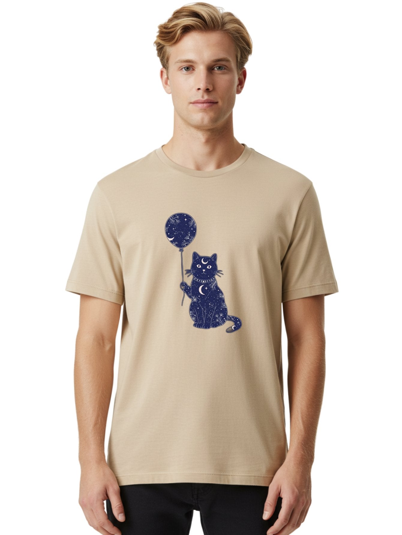 Cat-With-Galaxy-Balloon Men'S Graphic Tee, 100% Cotton, Comfortable Casual Summer Wear, Machine Washable, Vintage Camera, Old Camera, Antique Camera, Black Camera, Classic Photography, Photography Equipment, Nostalgic Device, Film Camera, Bah707 28